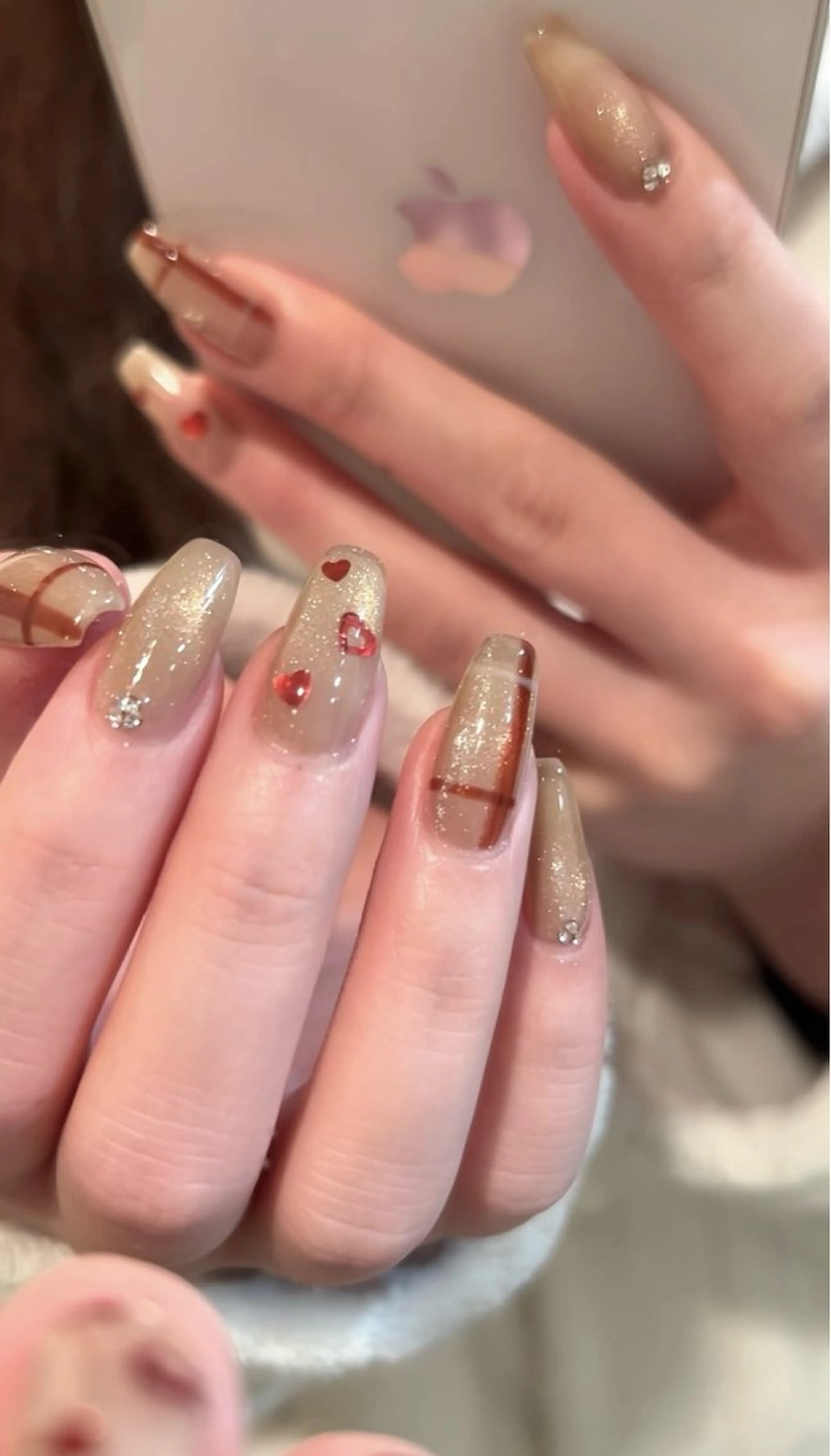 ネイル チークネイル ジェルネイル ワンカラーネイル パラジェル ピンク ハンドネイル 🎀チーク/ちゅるん 🫧chisa🎀のネイルデザイン