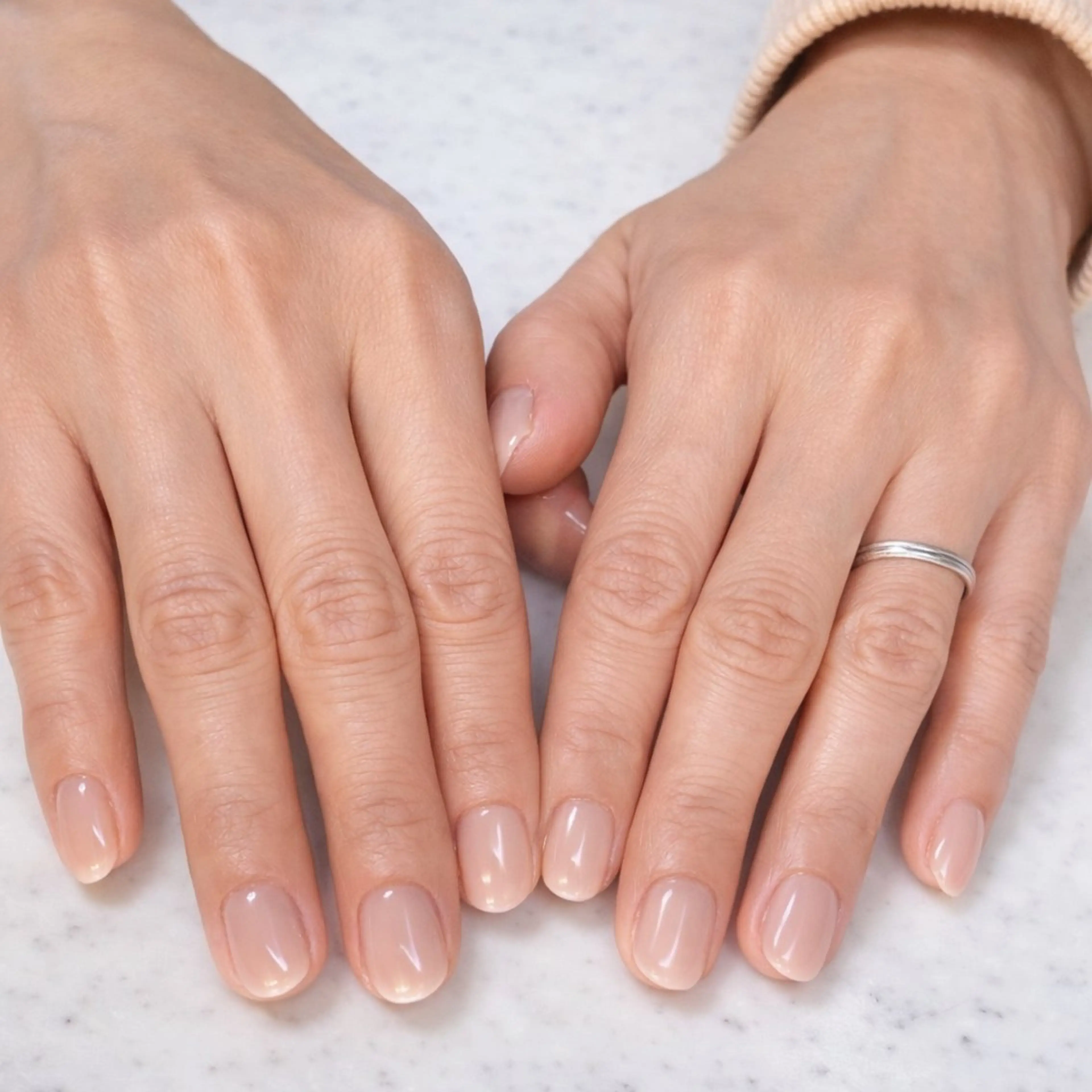 ネイル オフィスネイル ワンカラーネイル ピンク シンプルネイル ハンドネイル Kii nailのネイルデザイン