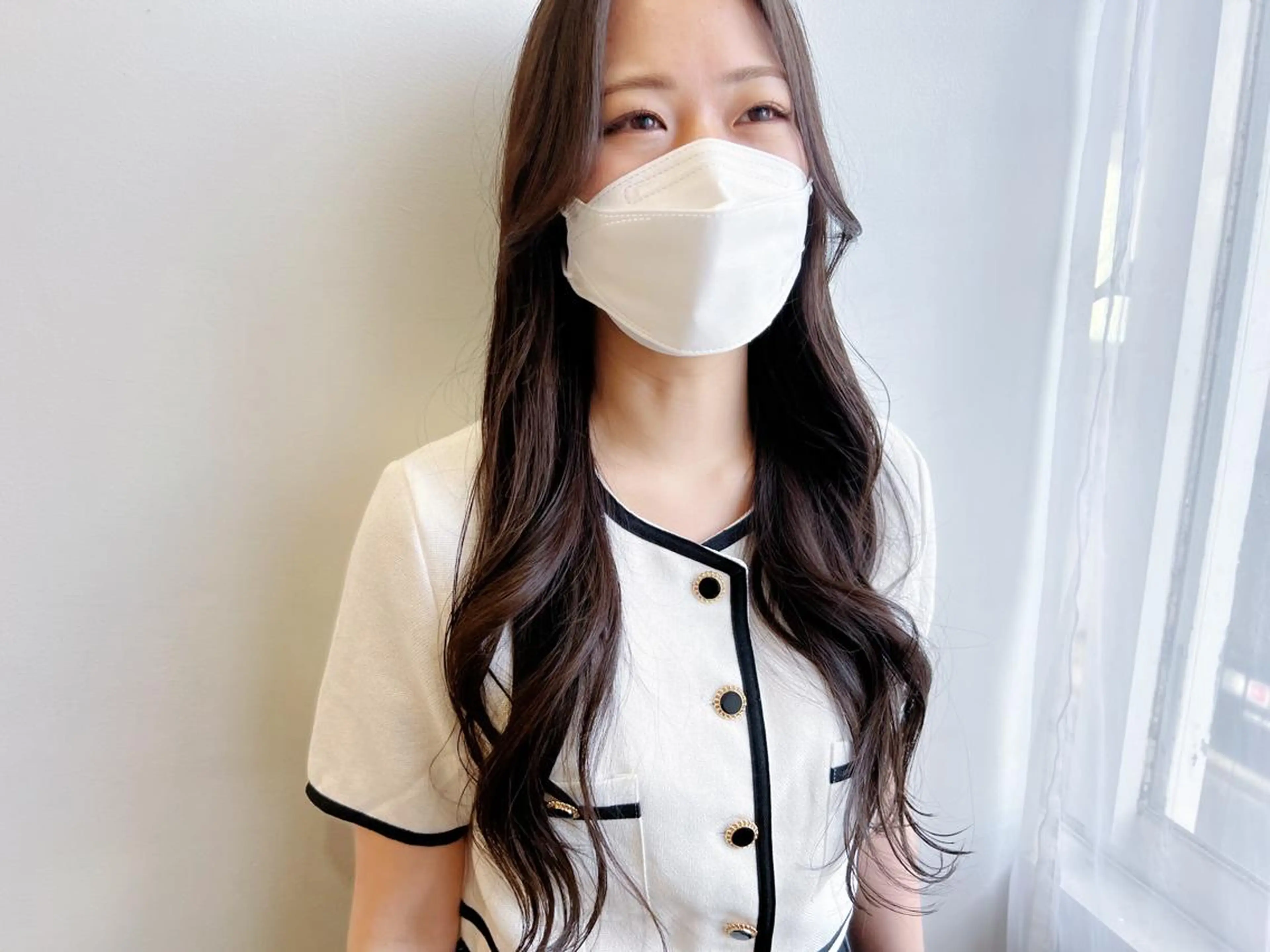 ロング カラー 透明感カラー グレージュ カット ヘアカラー トリートメント タカハシ ハヤトのヘアスタイル