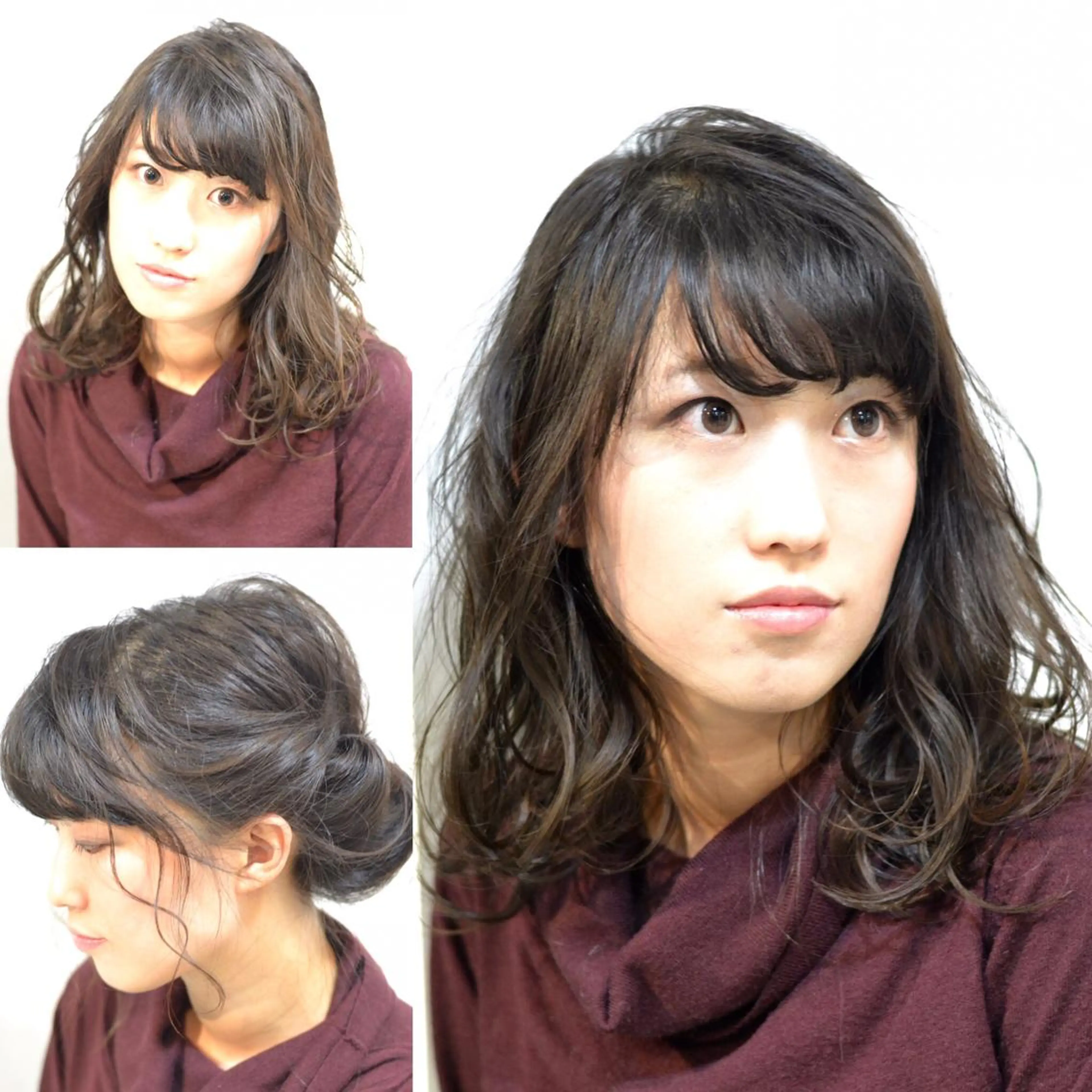 ミディアム セミロング ヘアアレンジ 大木 拓瑞のヘアスタイル