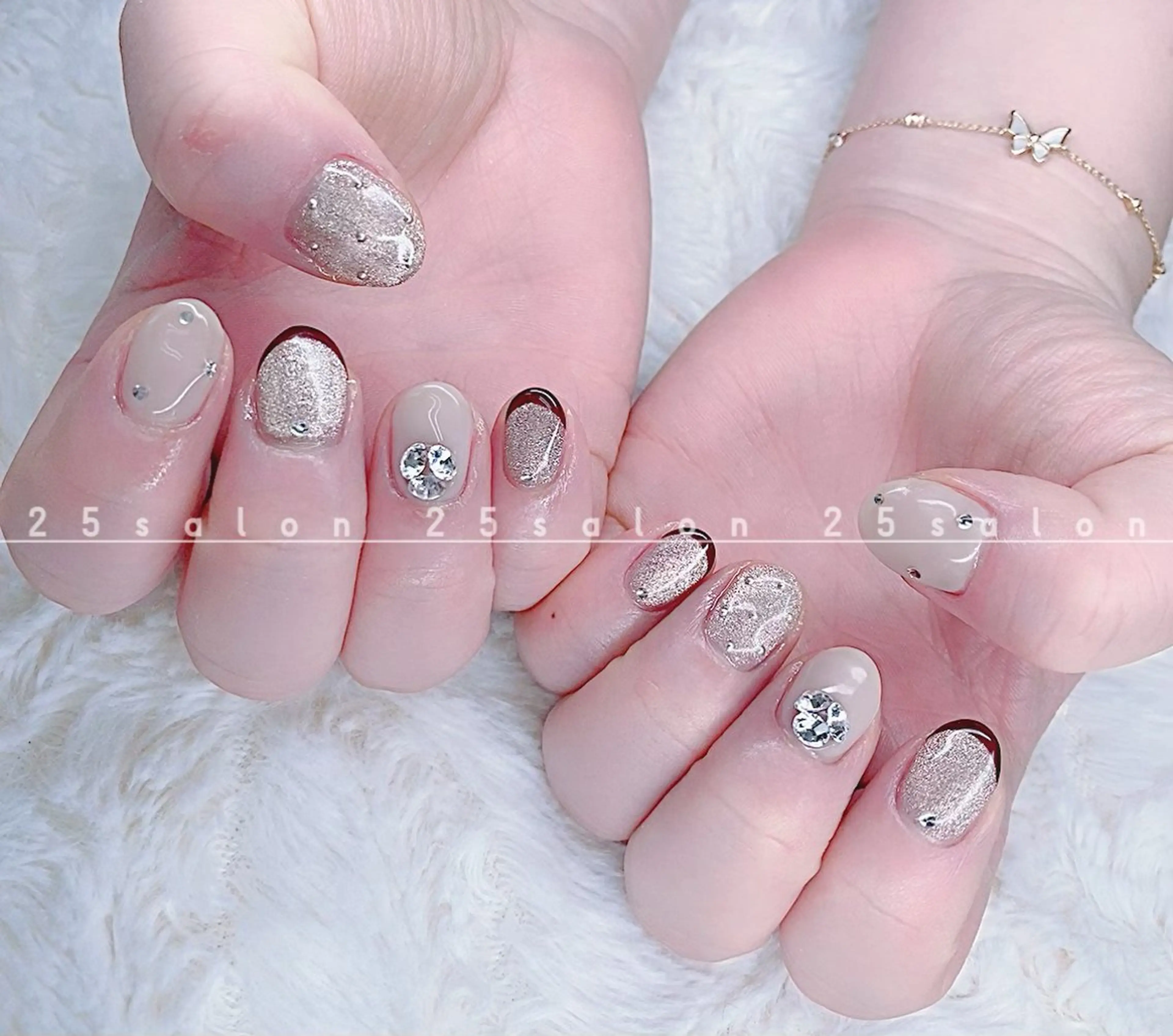 ネイル オーロラネイル チークネイル フットネイル フレンチネイル ジェルネイル 2 5のマツエク・マツパデザイン