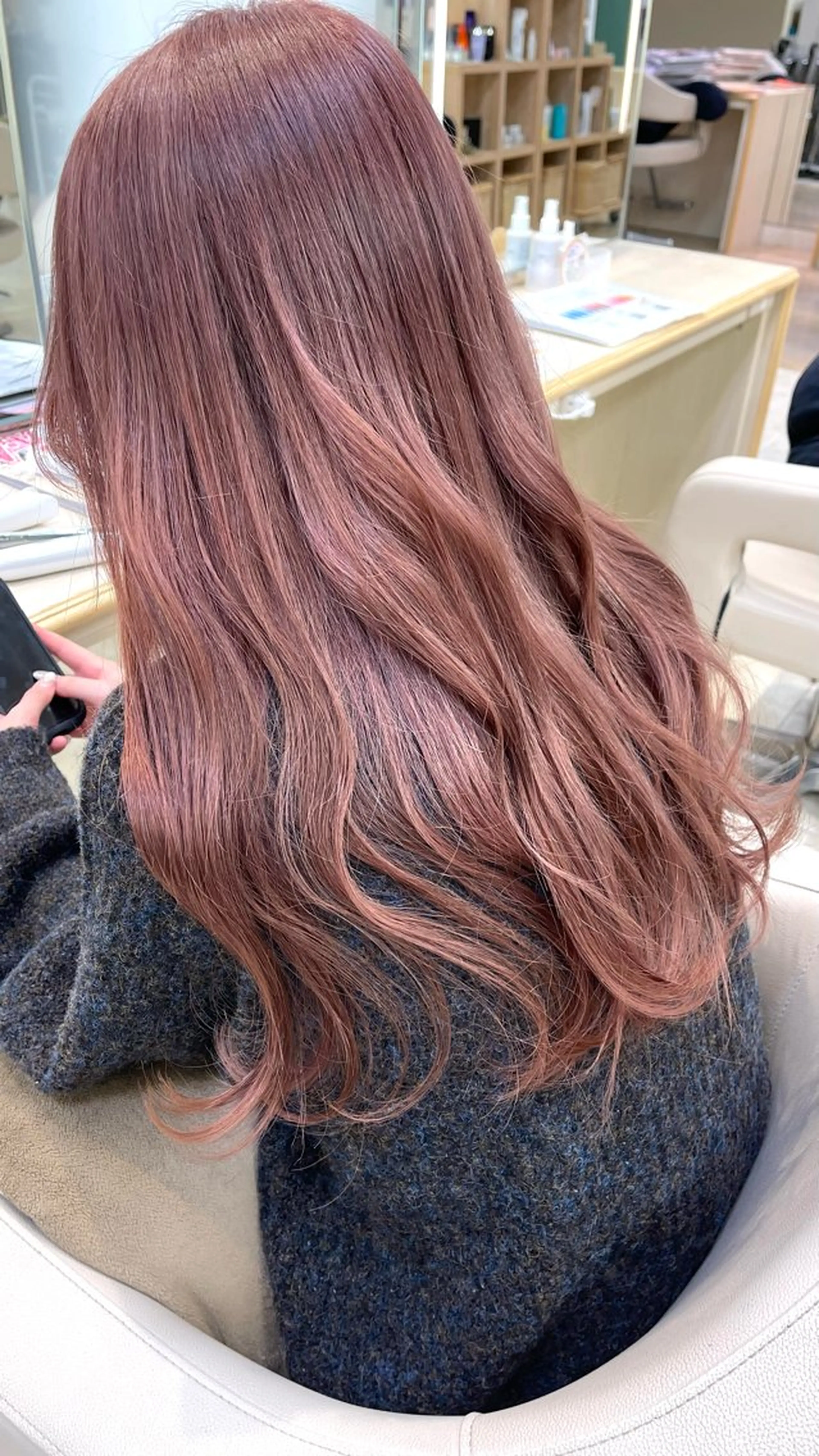 ロング カラー 髪質改善/縮毛矯正/ 暖色カラー💫のヘアスタイル