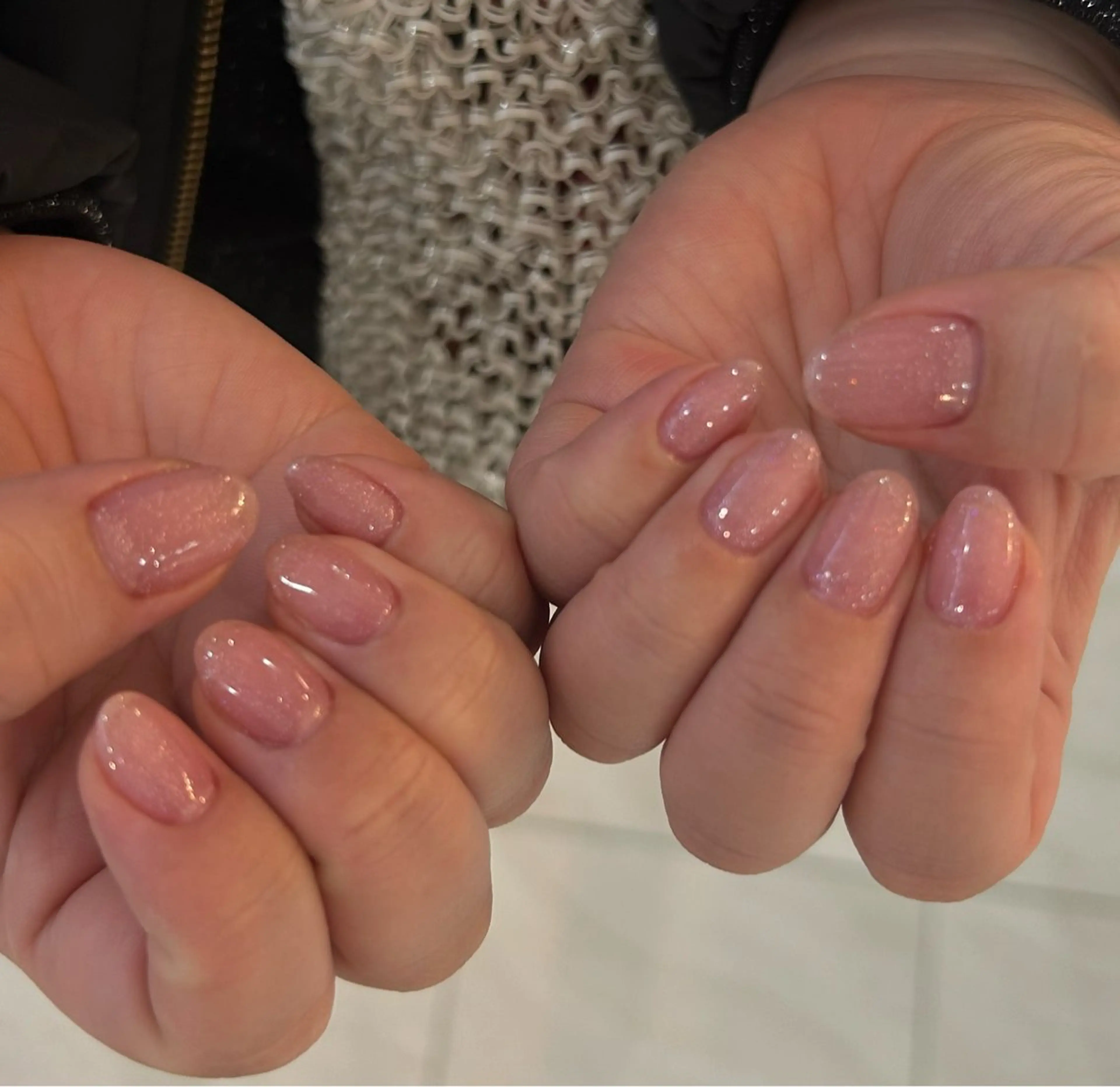 ネイル ラメ(グリッター) ピンク パープル Luria 自由ヶ丘店所属・涼純音 .のネイルデザイン