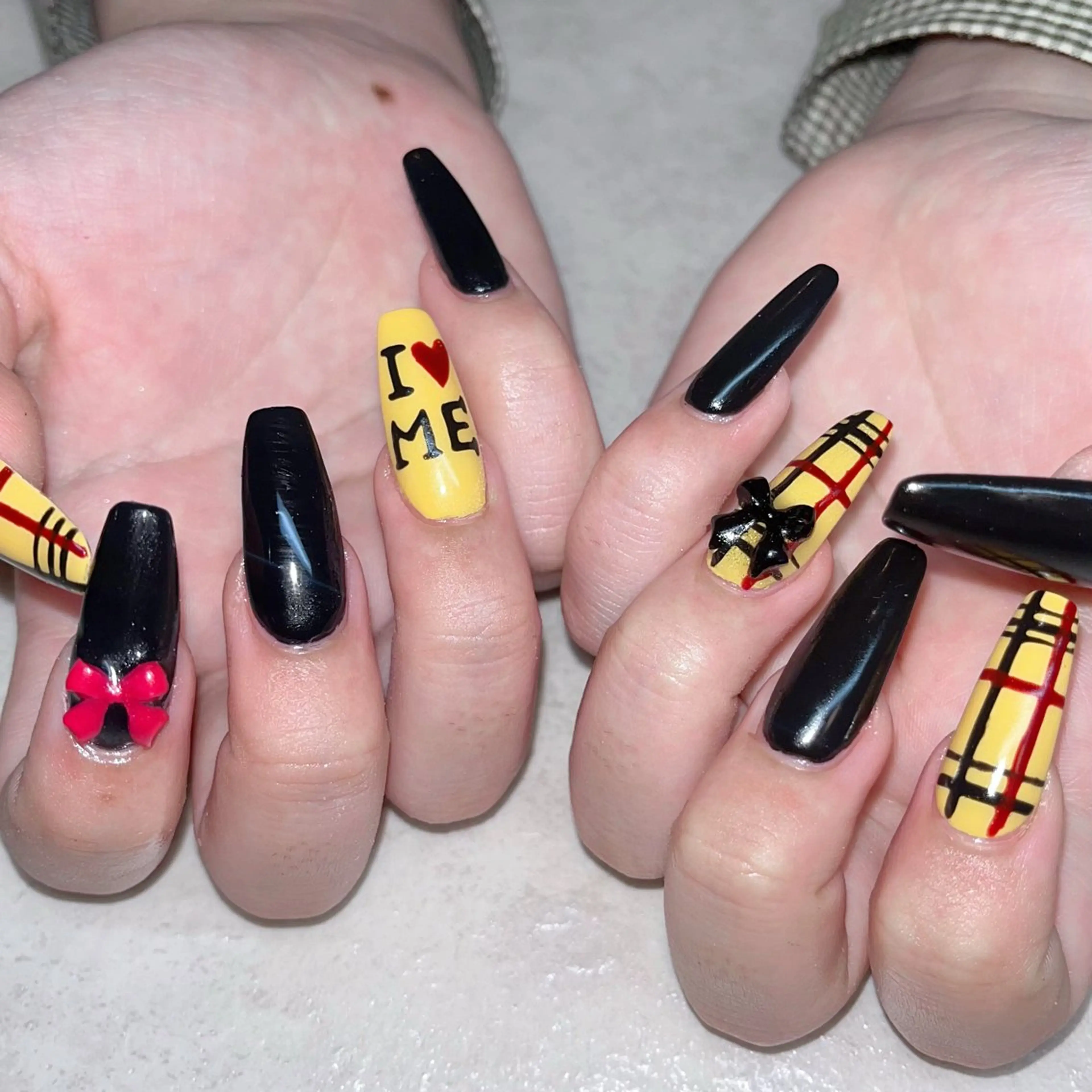 オフ🈶   チップ長さだし10本アート🎨🖌の写真