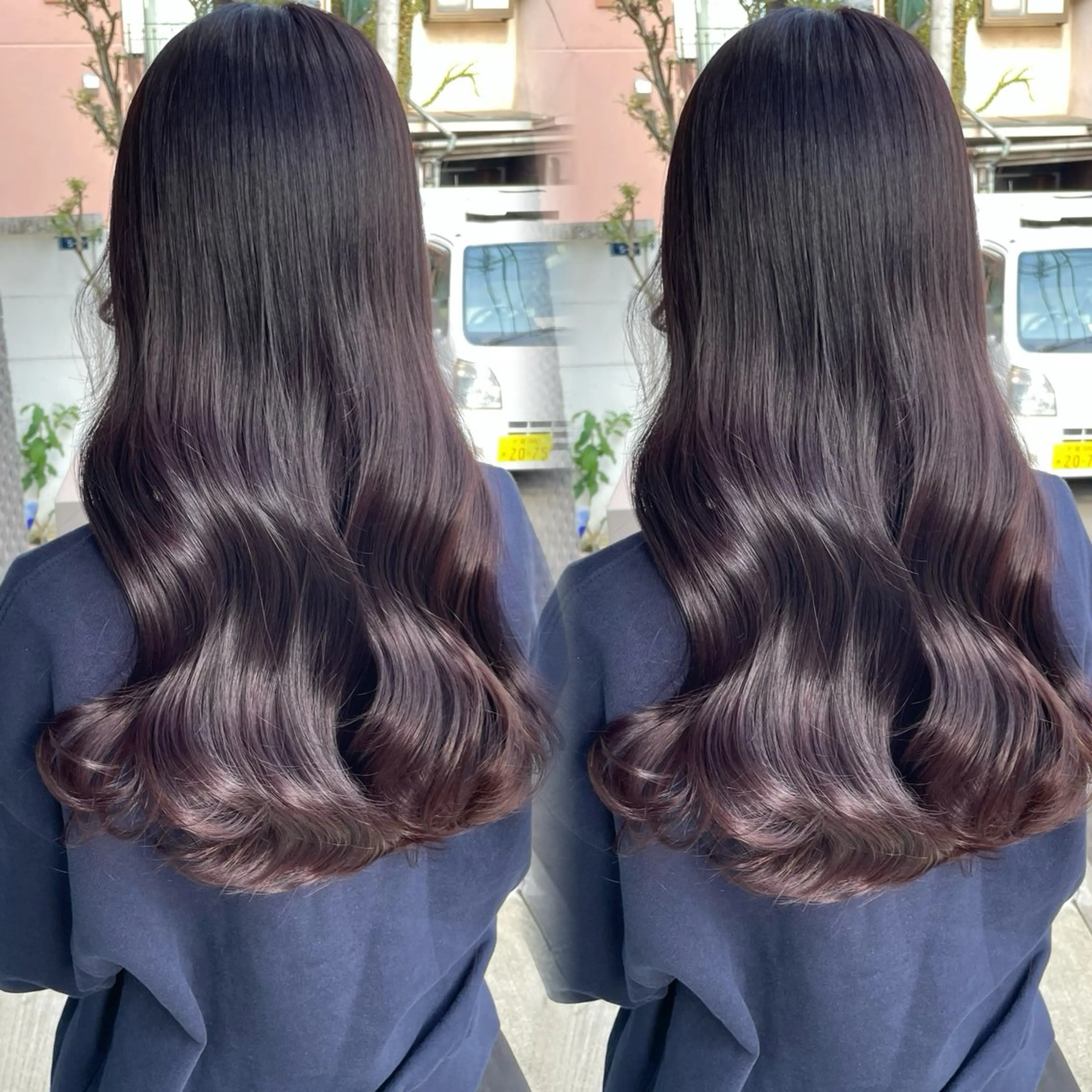 ロング カラー カット ヘアカラー トリートメント kana ブリーチなしカラー✨のヘアスタイル