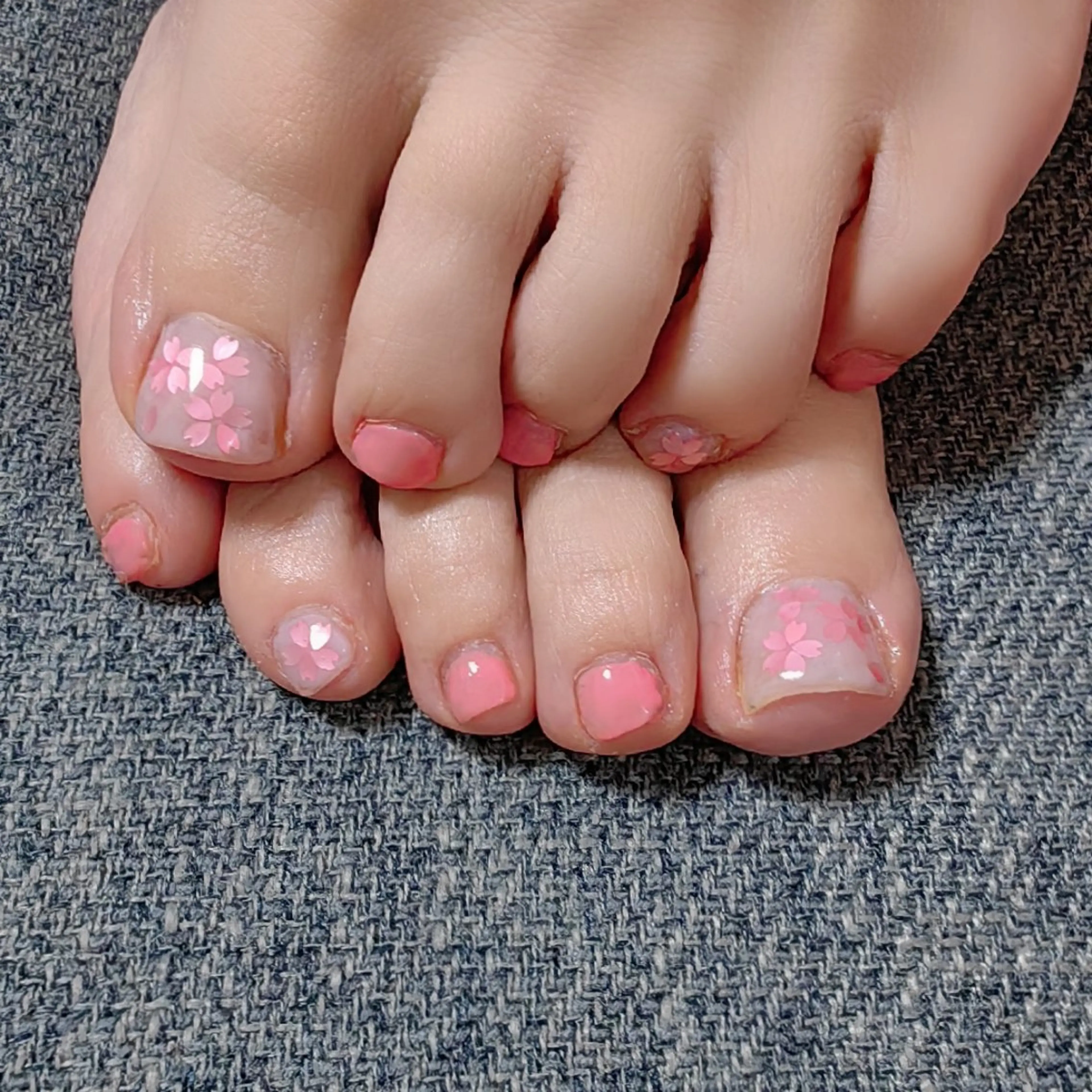 ネイル 桜ネイル フットネイル reve あやののネイルデザイン