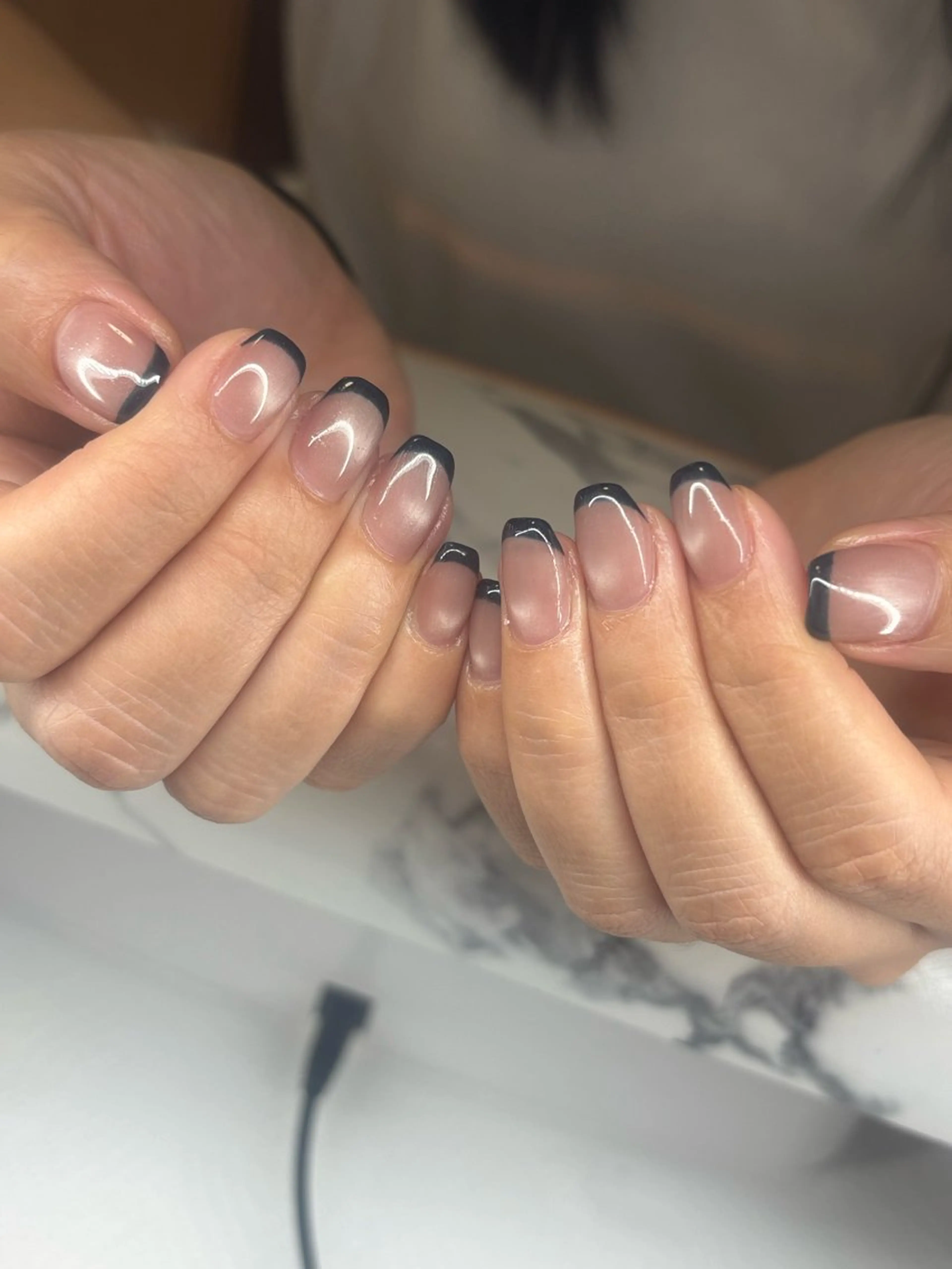 ネイル フレンチネイル マグネットネイル ハンドネイル Re:na-ju mayuのネイルデザイン