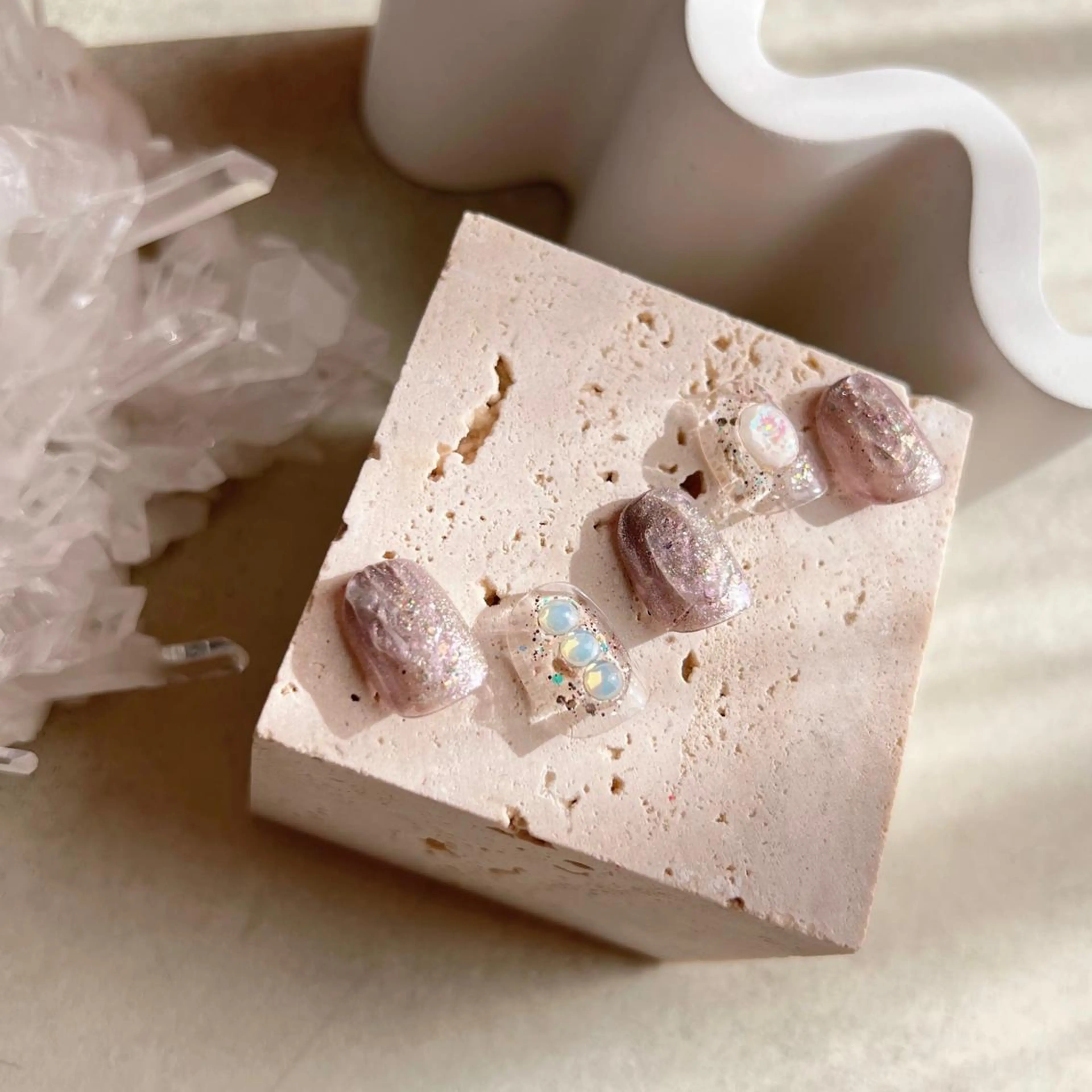 ネイル マグネットネイル ニュアンスネイル ショートネイル gemickle nailのネイルデザイン