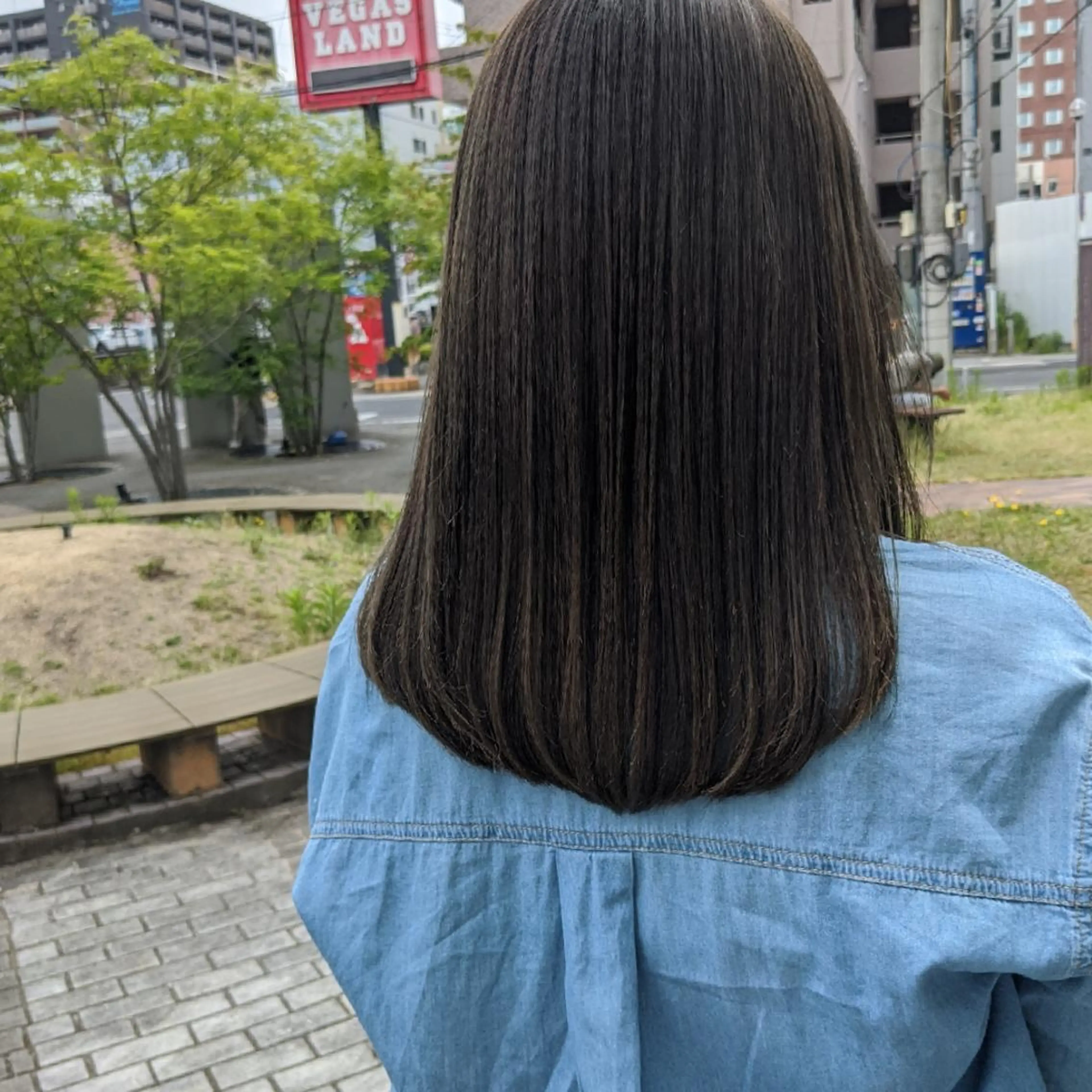 ミディアム カラー イルミナカラー シルバー ヘアカラー トリートメント 木下 峻輔/髪質改善特化のヘアスタイル
