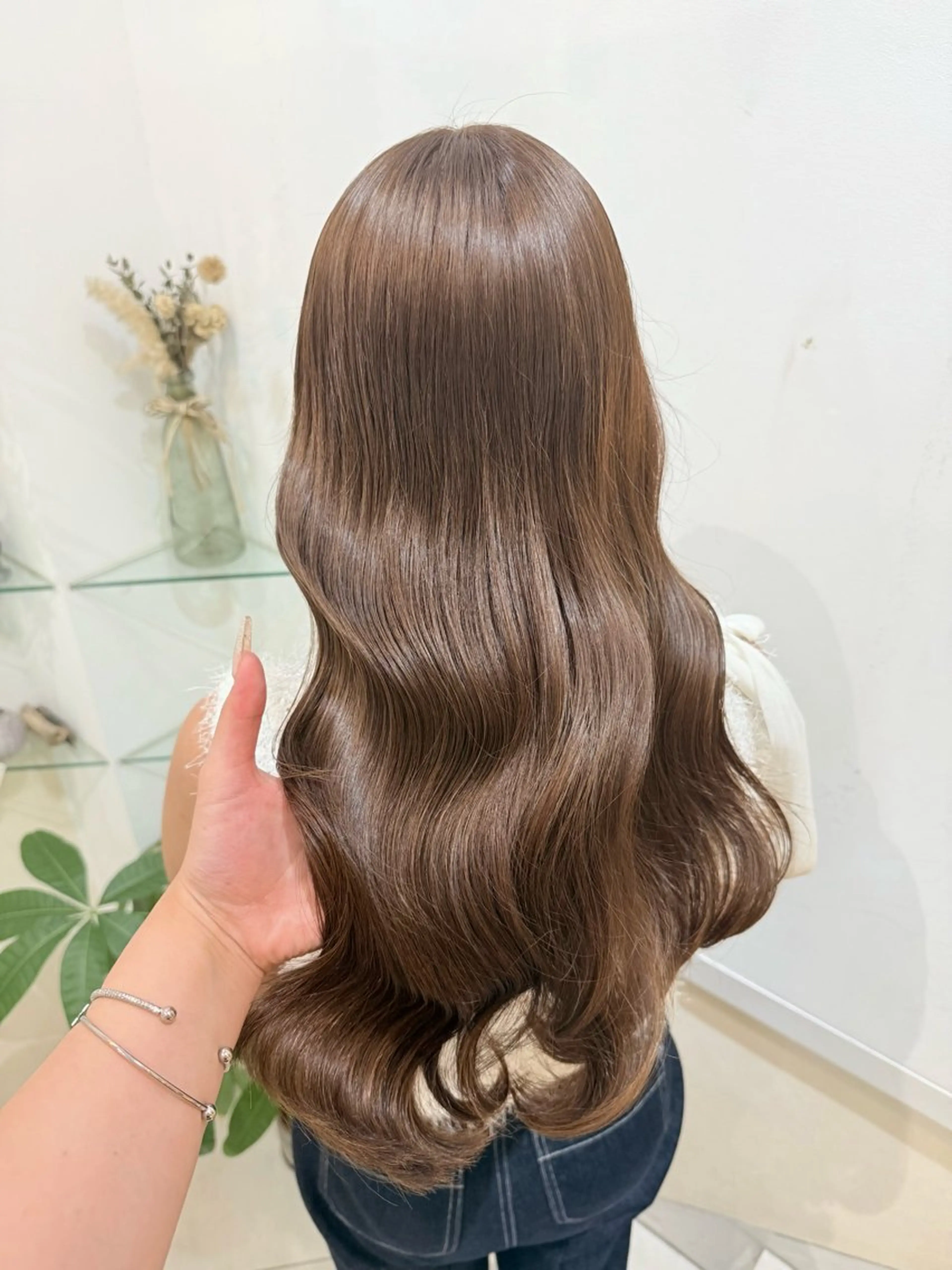 🌱💘前髪カット＋ワンカラー＋Aujua4stepトリートメント🎧ロング料金なし🪄（土日祝＋¥500）の写真