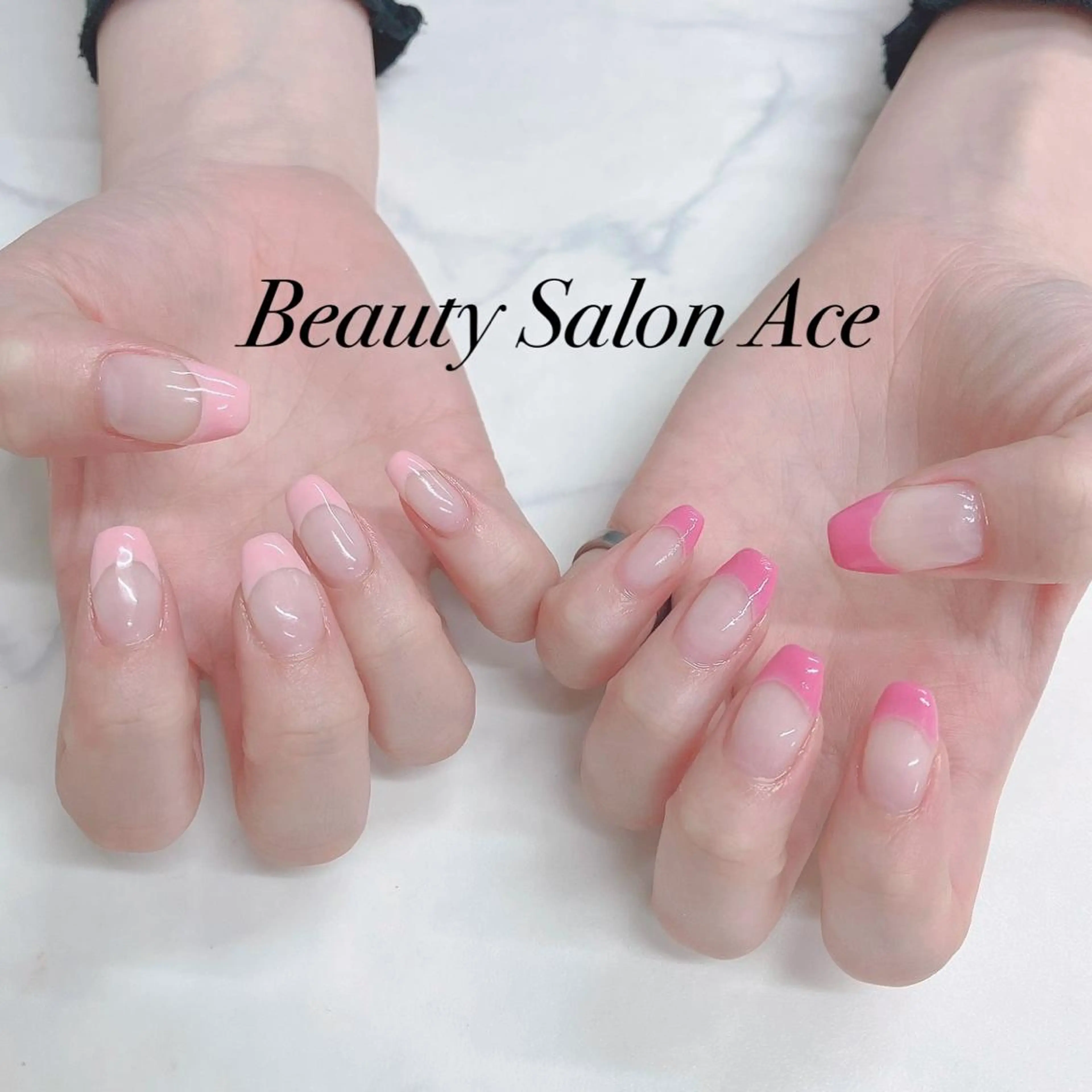 ネイル フレンチネイル メンズネイル 春ネイル Beauty Salon Ace（ネイルサロン　エース）所属・池袋フィルイン Ace♡長さだしのネイルデザイン