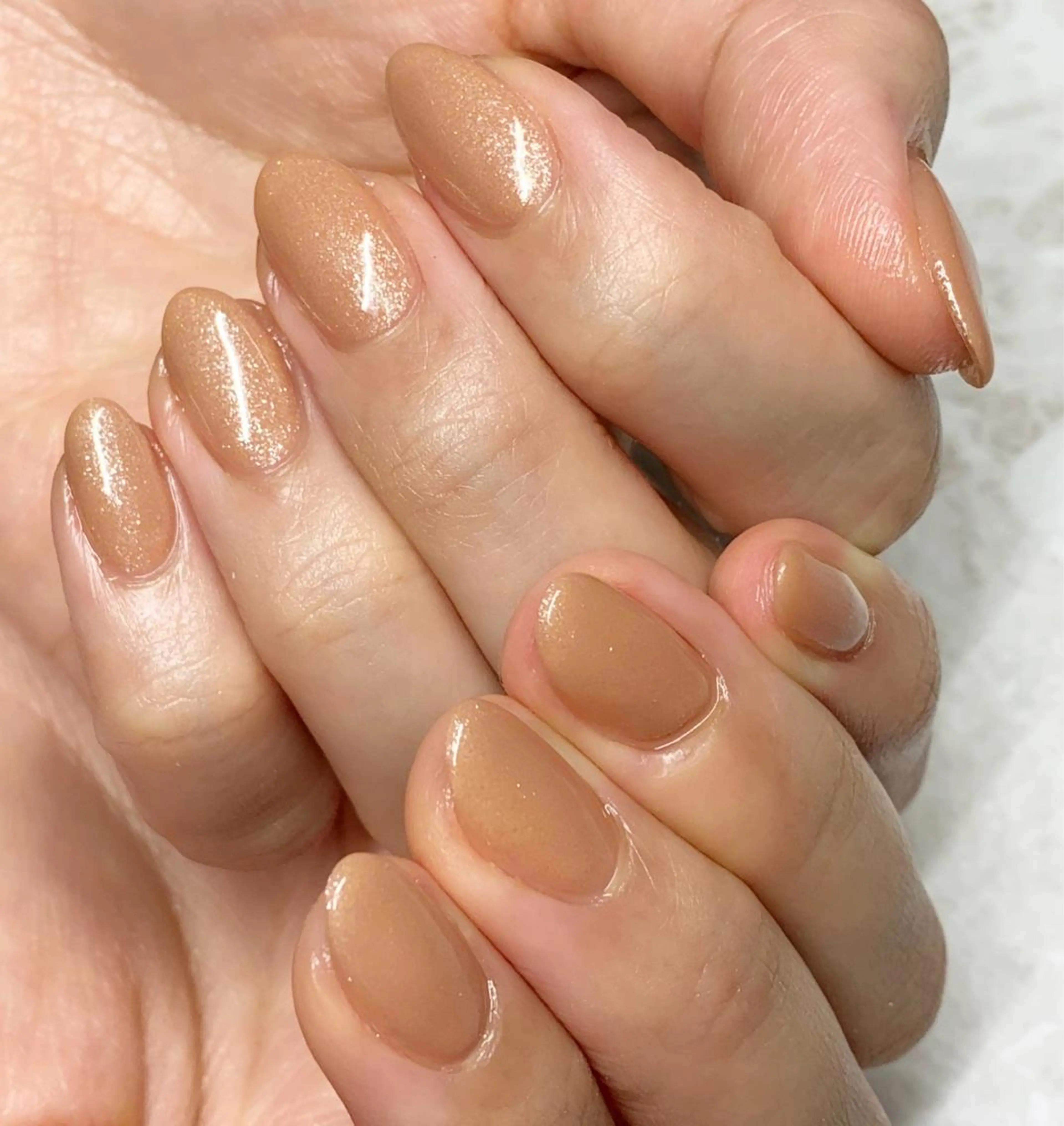ネイル アートネイル ブルー ジェルネイル ラメ(グリッター) オフィスネイル Nail salon Ramo所属・松田 祥子のネイルデザイン