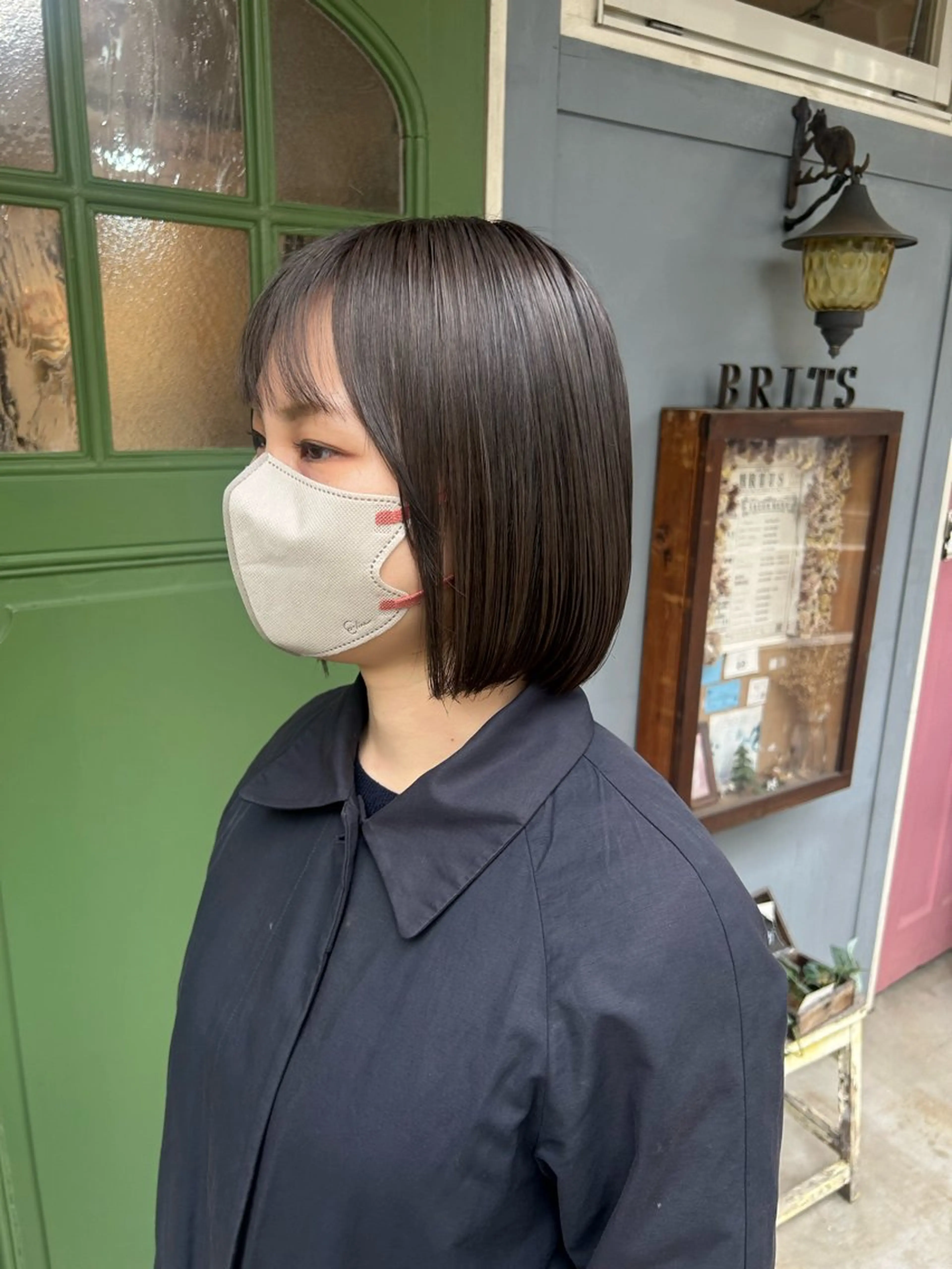 ショート カラー アッシュ アッシュグレー アッシュグレージュ 透明感カラー グレージュ カット ヘアカラー トリートメント ヘッドスパ 清水千優/パーマ/透 明感カラー/メンズのヘアスタイル