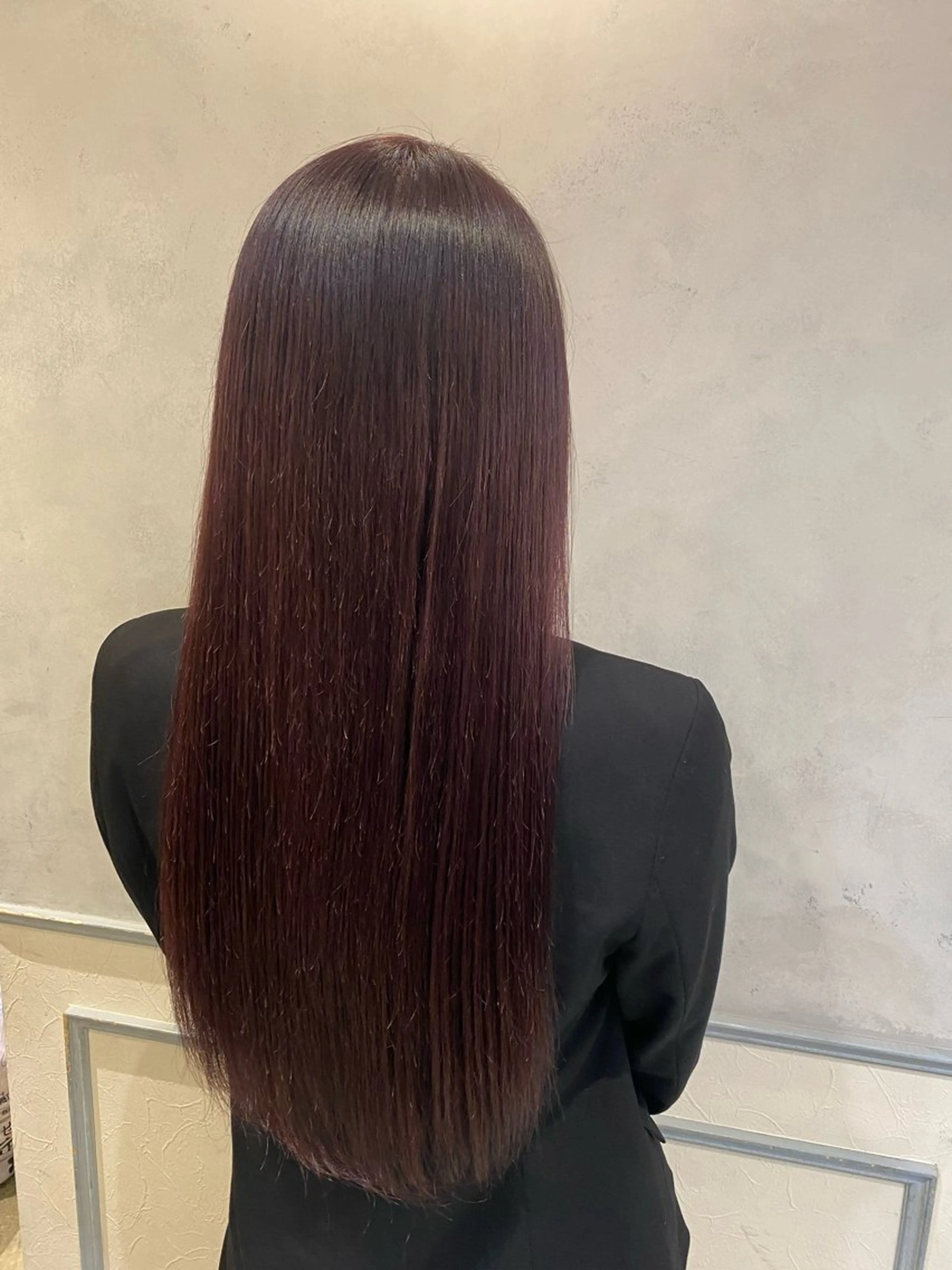 ロング カラー ブリーチ ブラウンカラー ピンクカラー ピンクブラウン 池西 佳穂のヘアスタイル