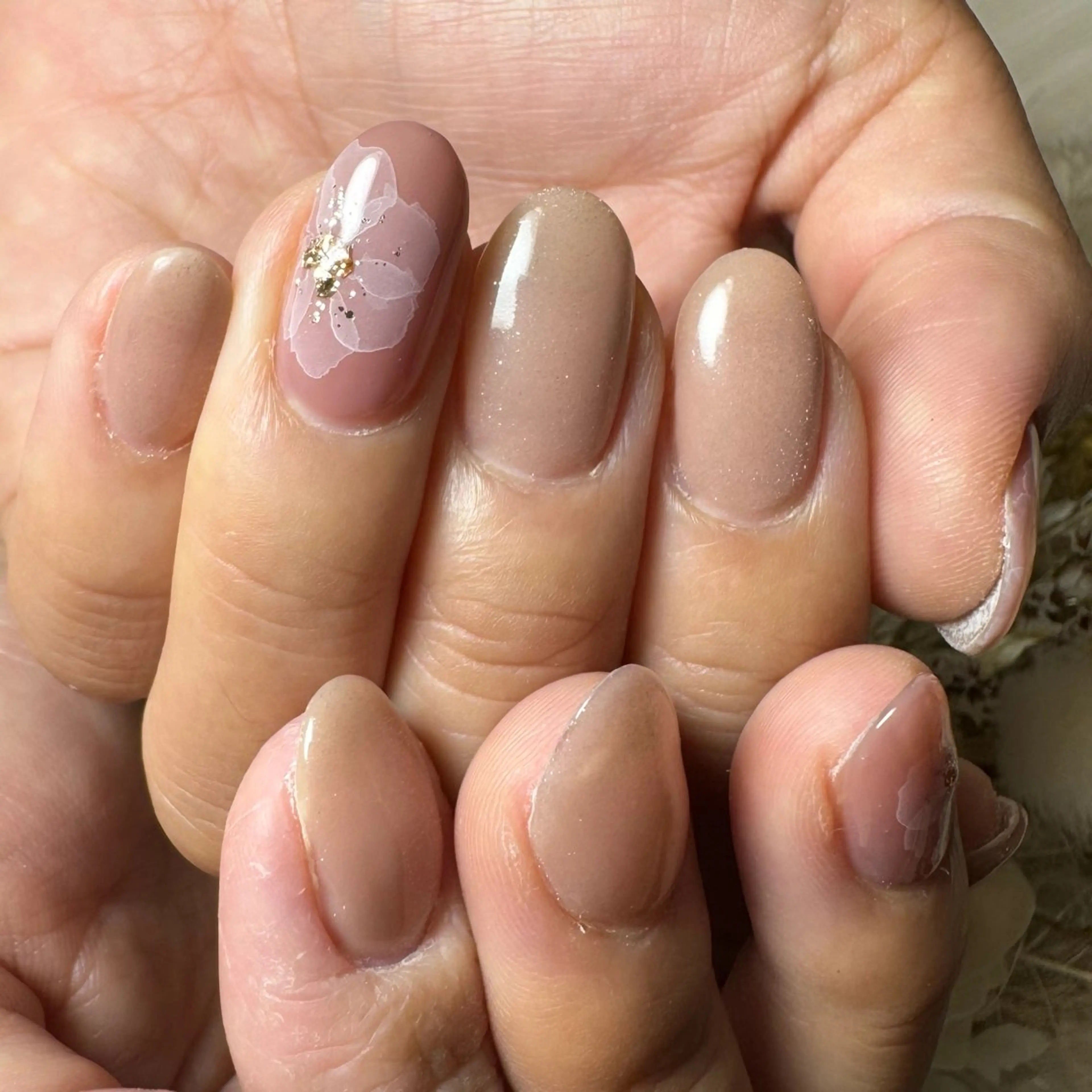 ネイル アートネイル フラワーネイル ハンドネイル Hana_ Rieのネイルデザイン