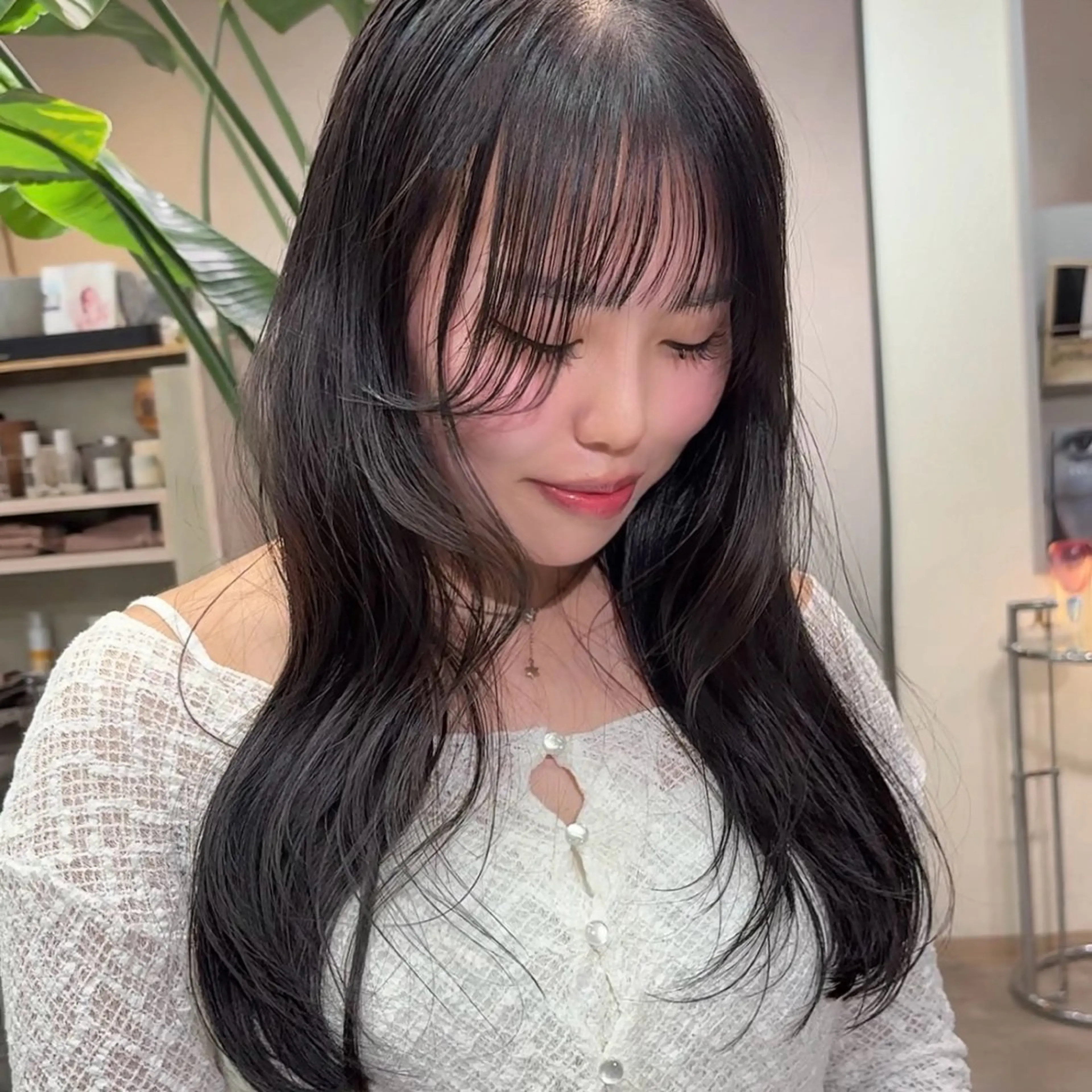 ロング カラー グレージュ レイヤーカット The Path ARENのヘアスタイル