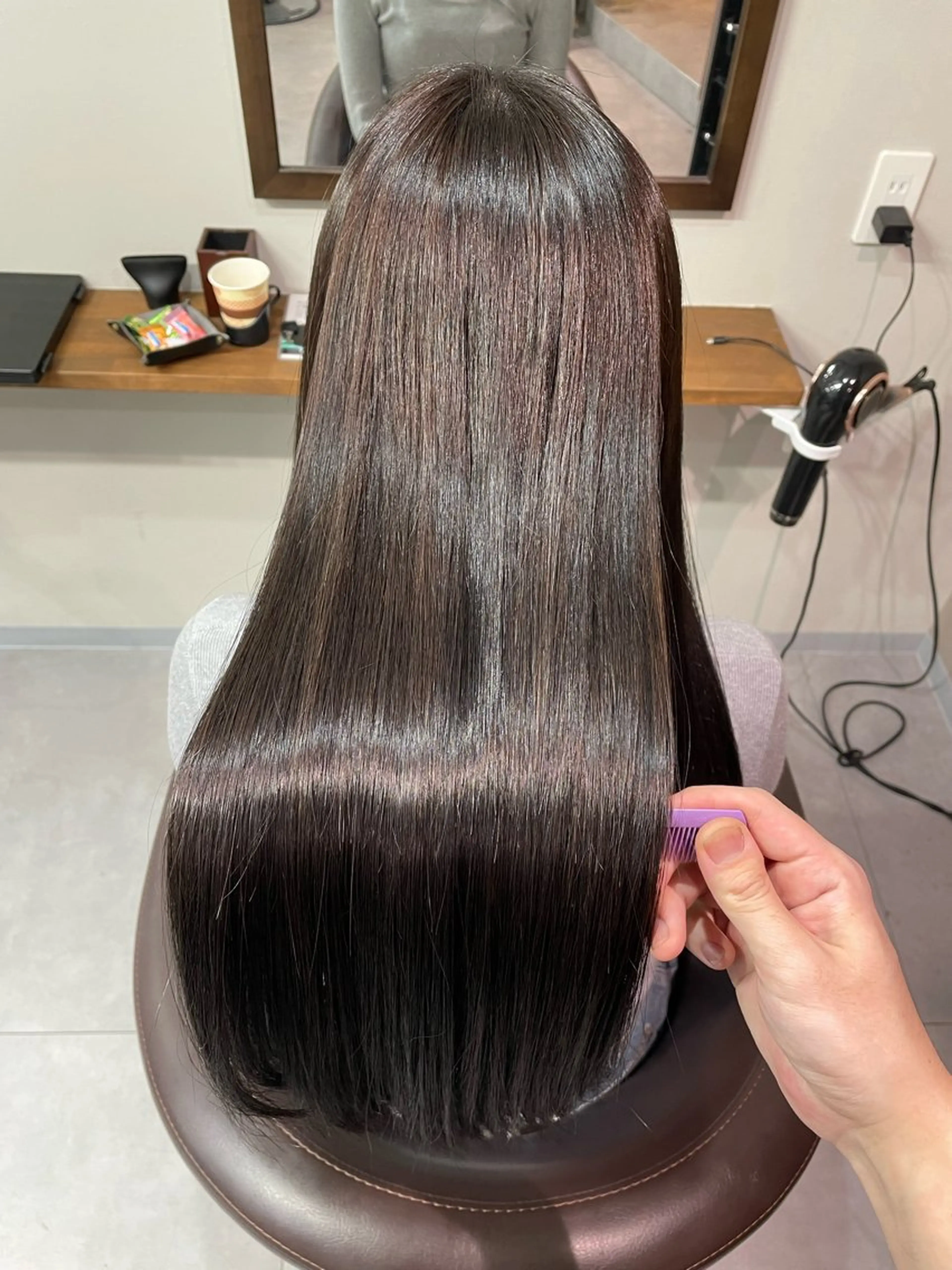 ロング カット ヘアカラー トリートメント 飯村 友亮のヘアスタイル