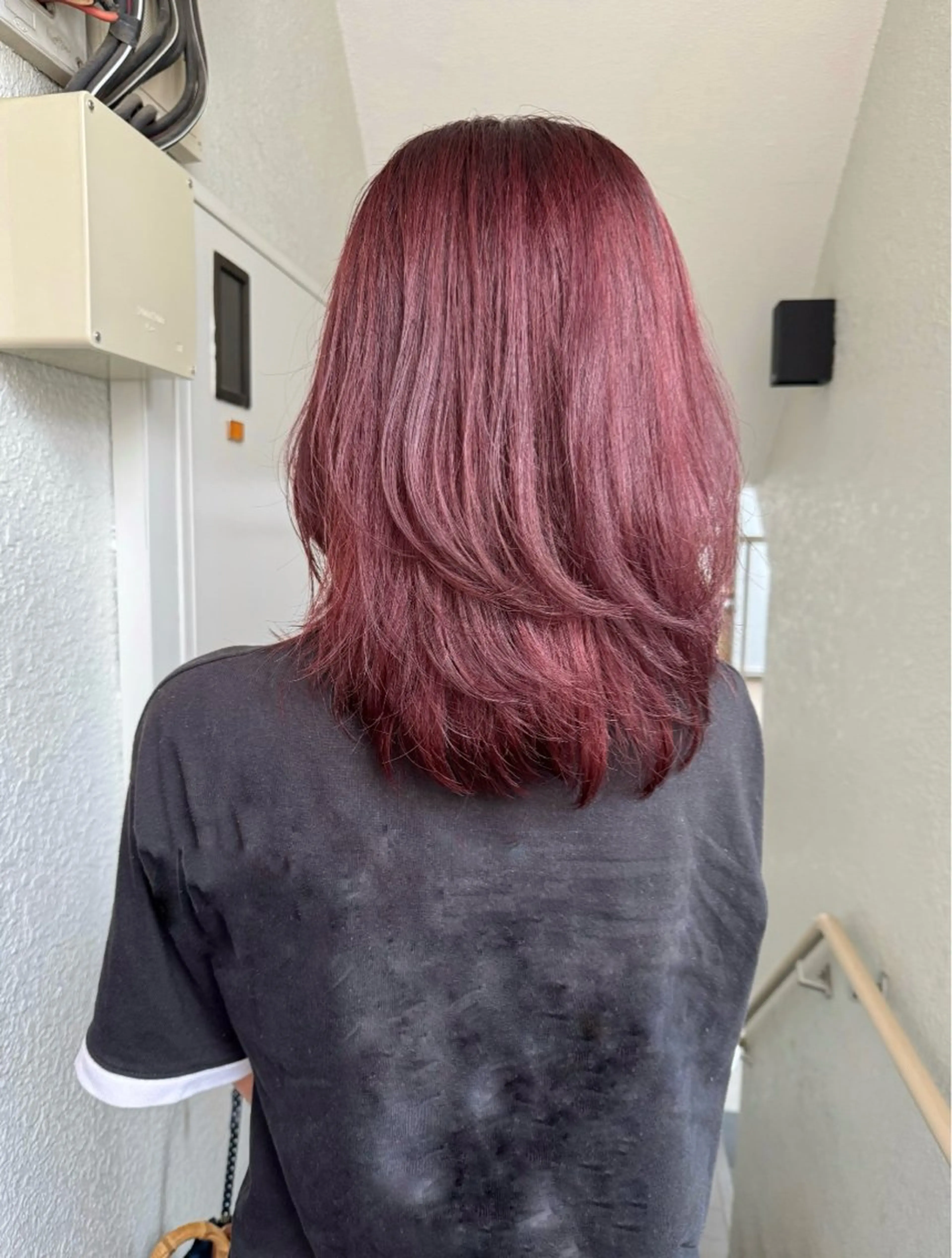 ミディアム カラー ヘアカラー 透明感×レイヤーカッ ト🌼kiraraのヘアスタイル