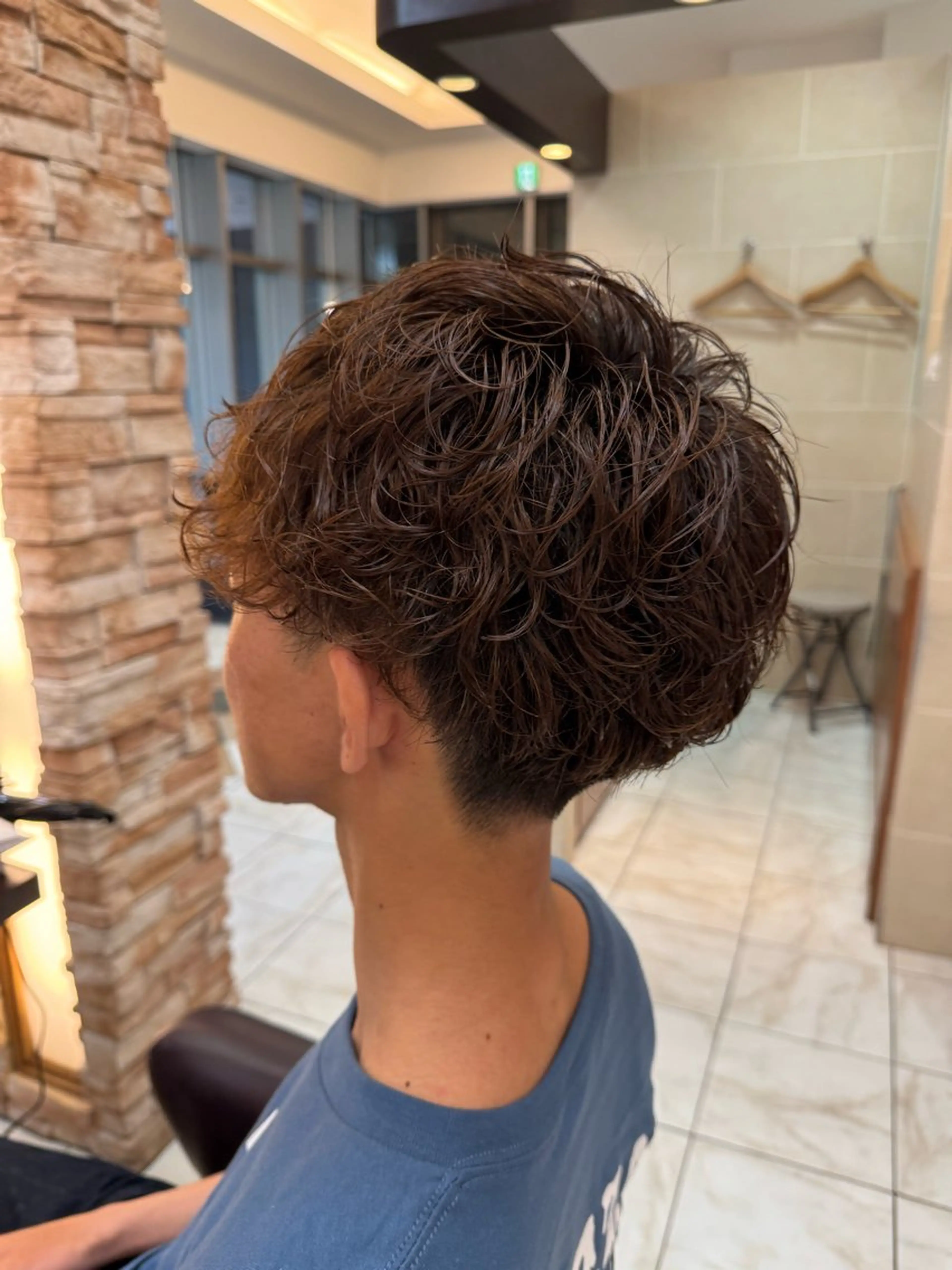 パーマ メンズ カット パーマ ⭐️透明感カラー/ パーマ⭐️宮野翔のヘアスタイル