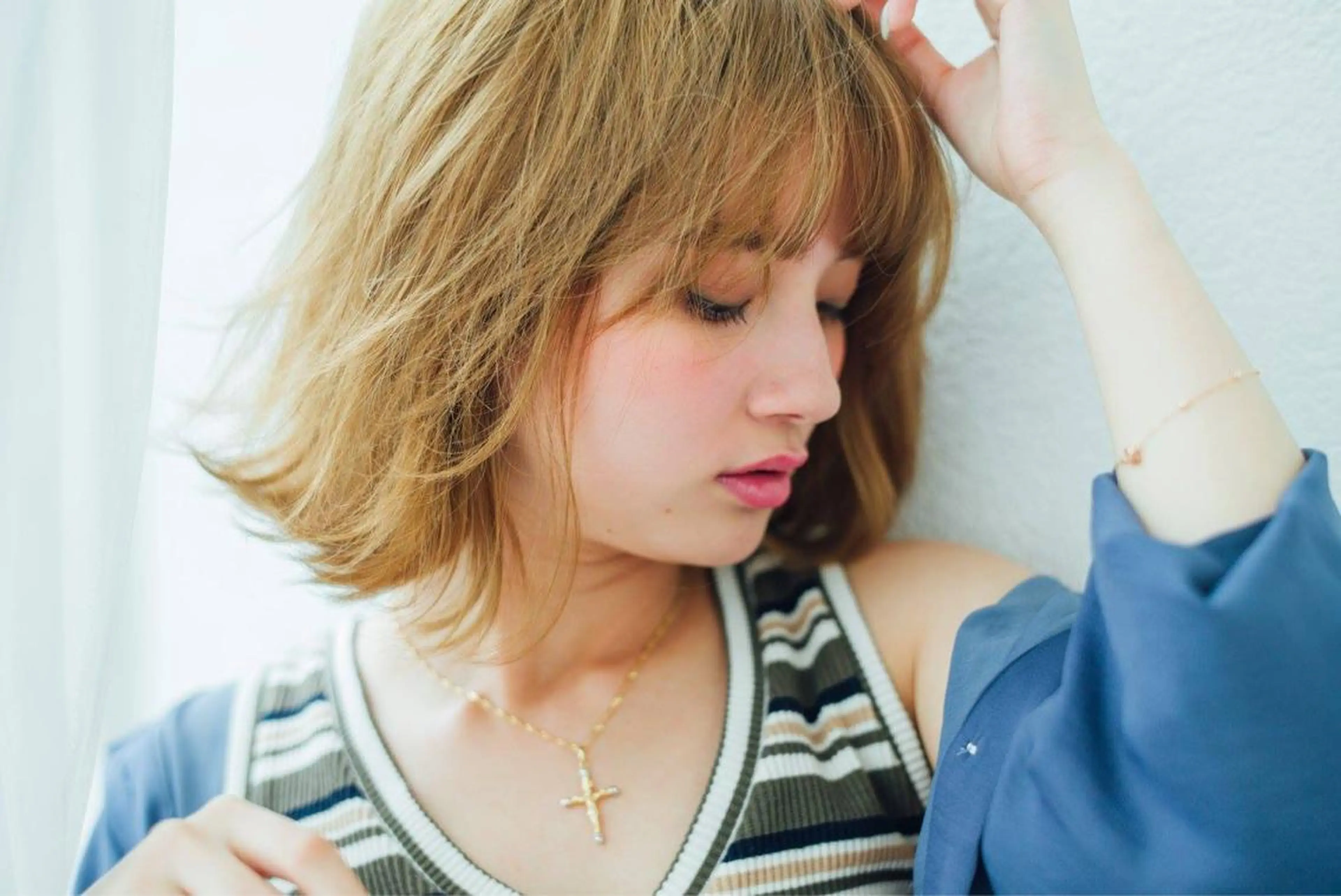 ミディアム 【デザイナー】田中 美生のヘアスタイル