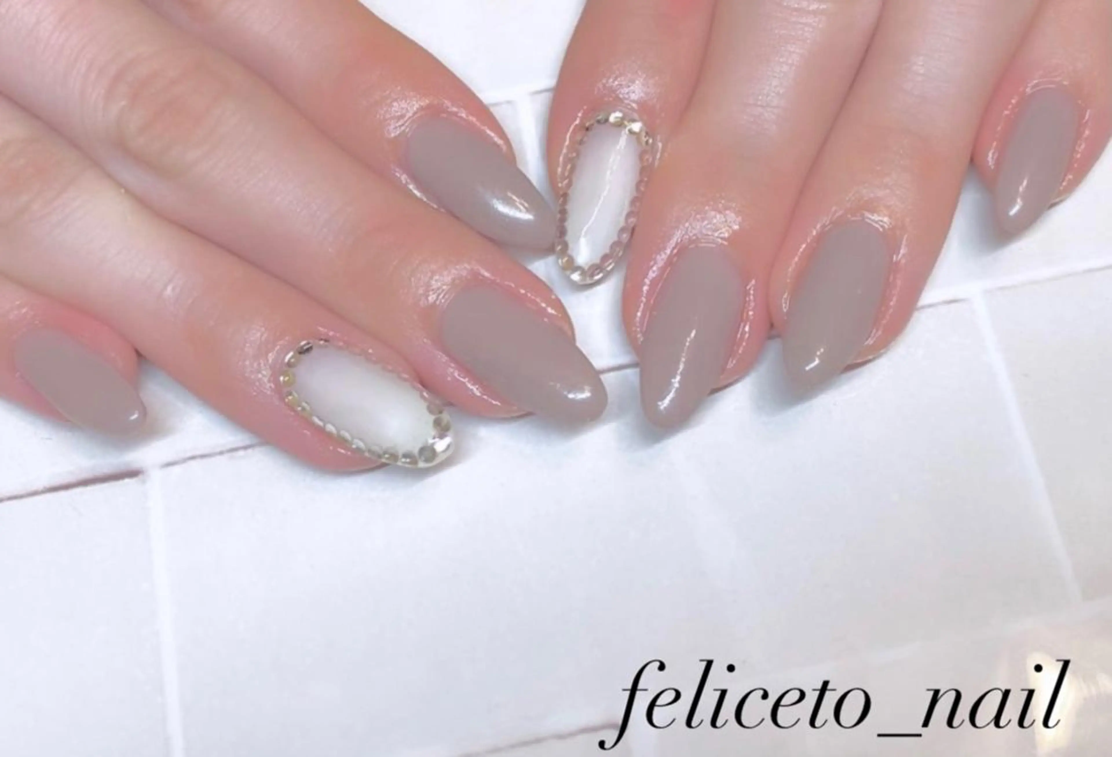 ネイル ホワイト feliceto_nail所属・Honokaホノカ nailのエステ・リラクイメージ