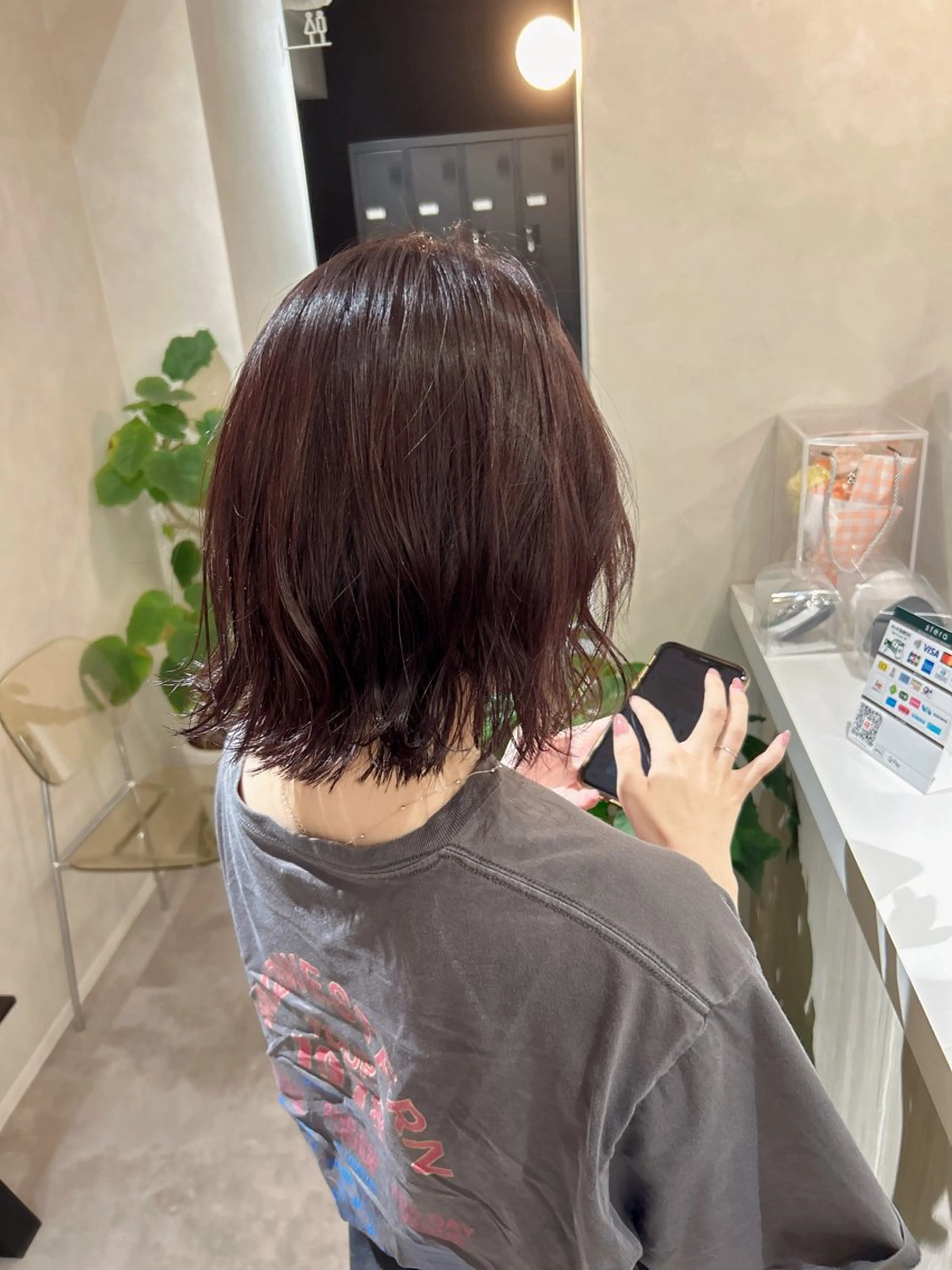 ショート ヘアアレンジ レッドブラウン SIGMA LATTE所属・光岡 光のヘアスタイル