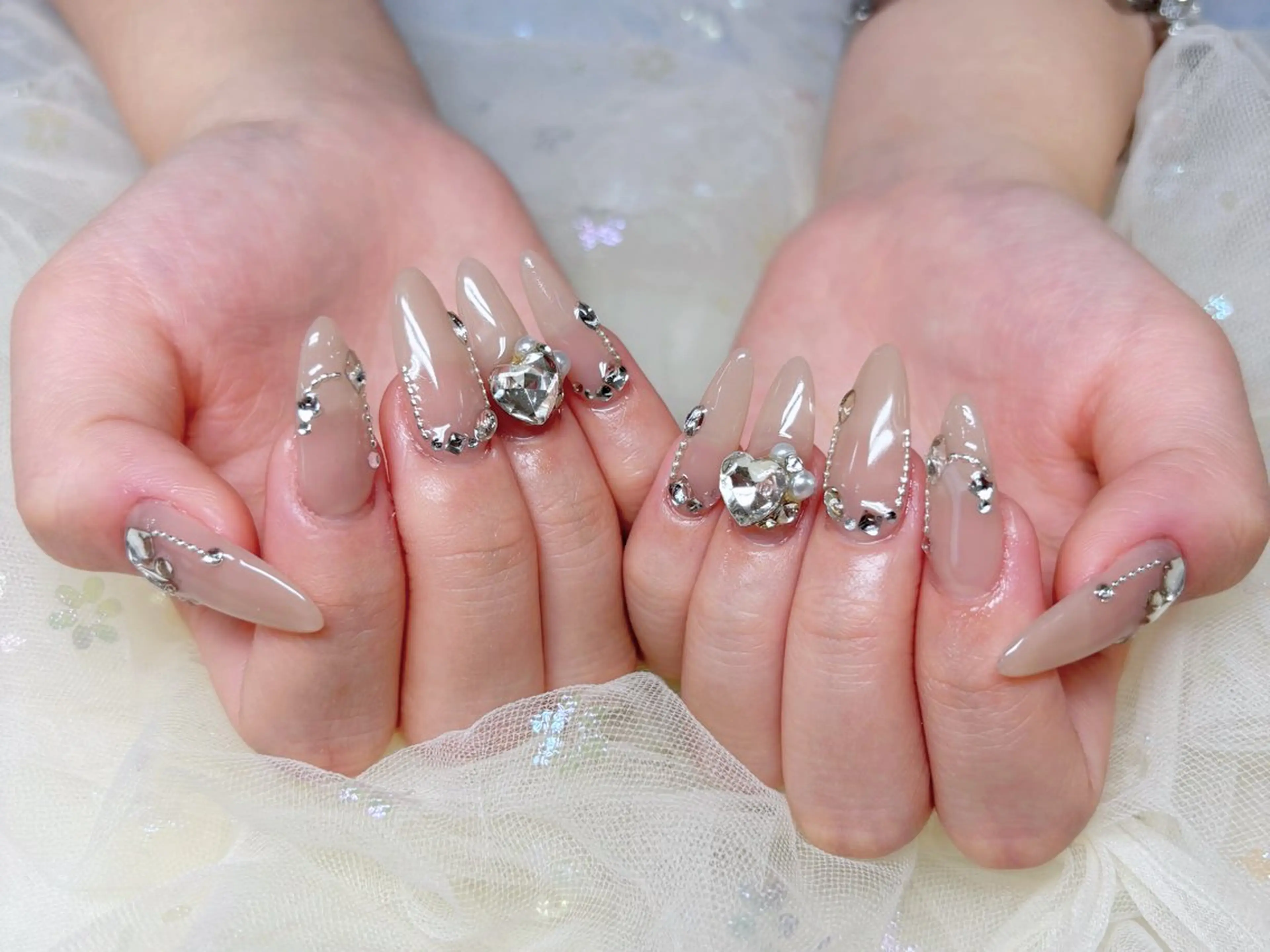 ネイル ハンドネイル H3 Nail Tsuki🦋💙のネイルデザイン