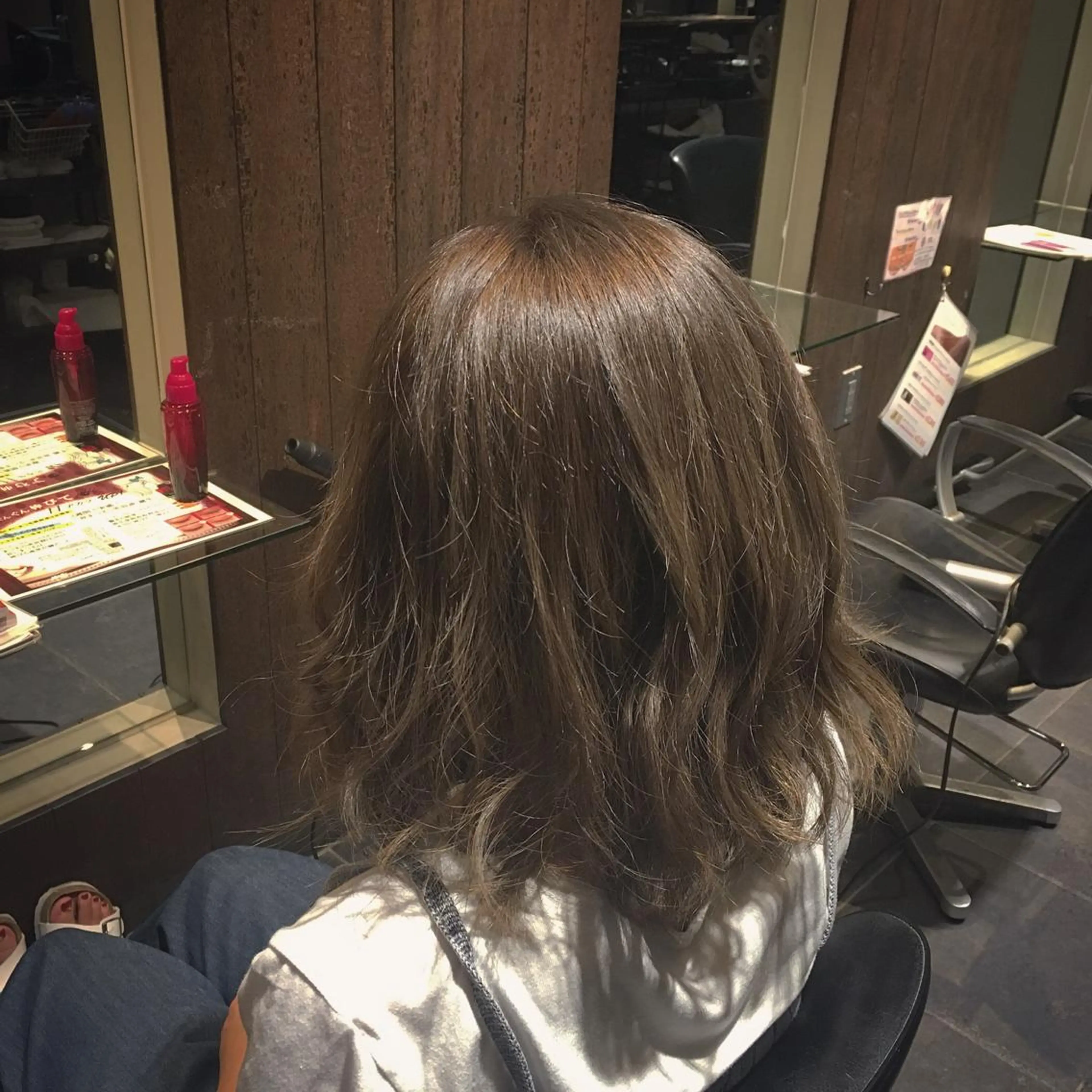 ミディアム カラー アッシュ Lee東三国 店長 谷辻誠志のヘアスタイル