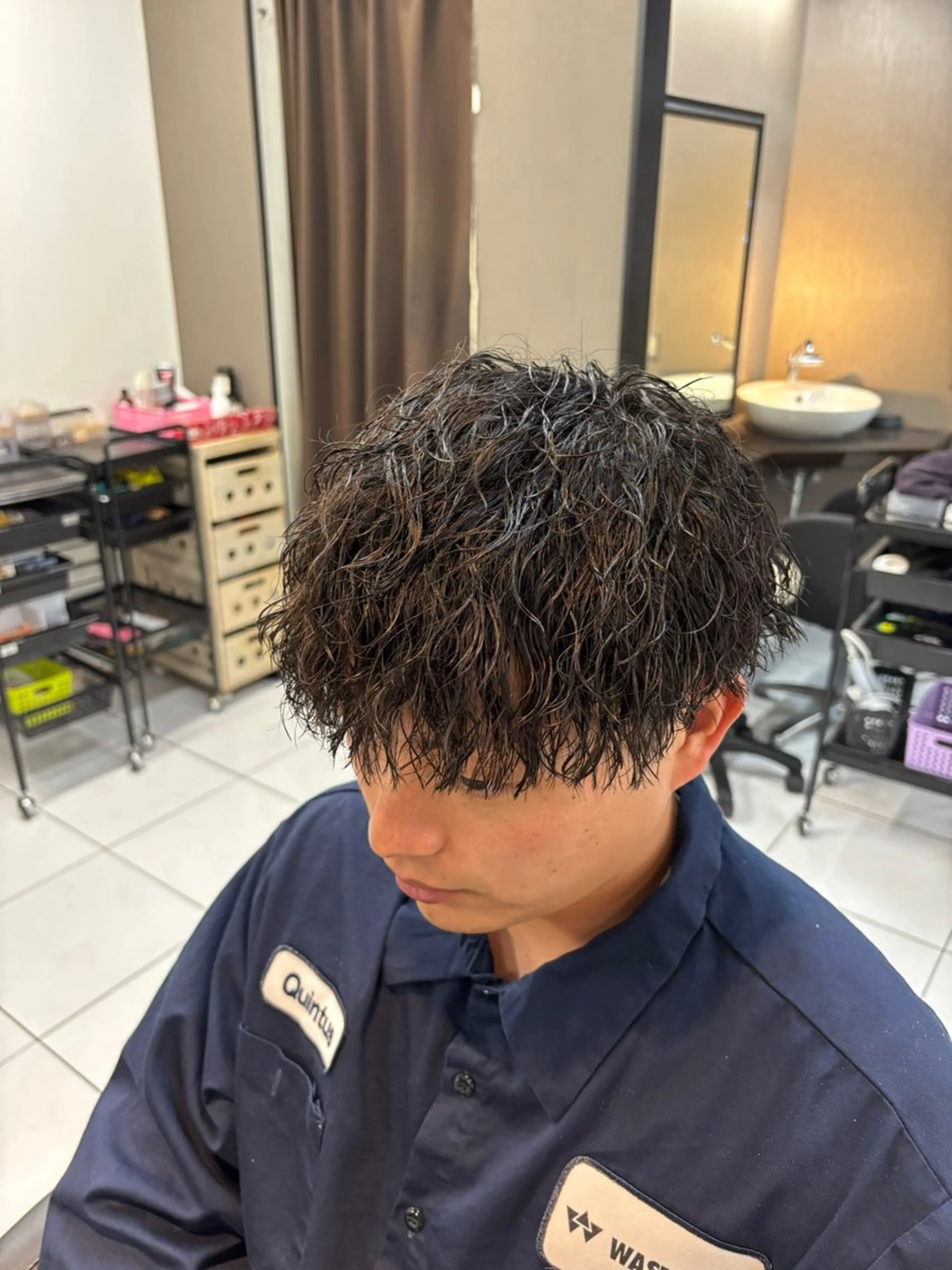 メンズ メンズパーマ カット パーマ 加川 隼人のヘアスタイル