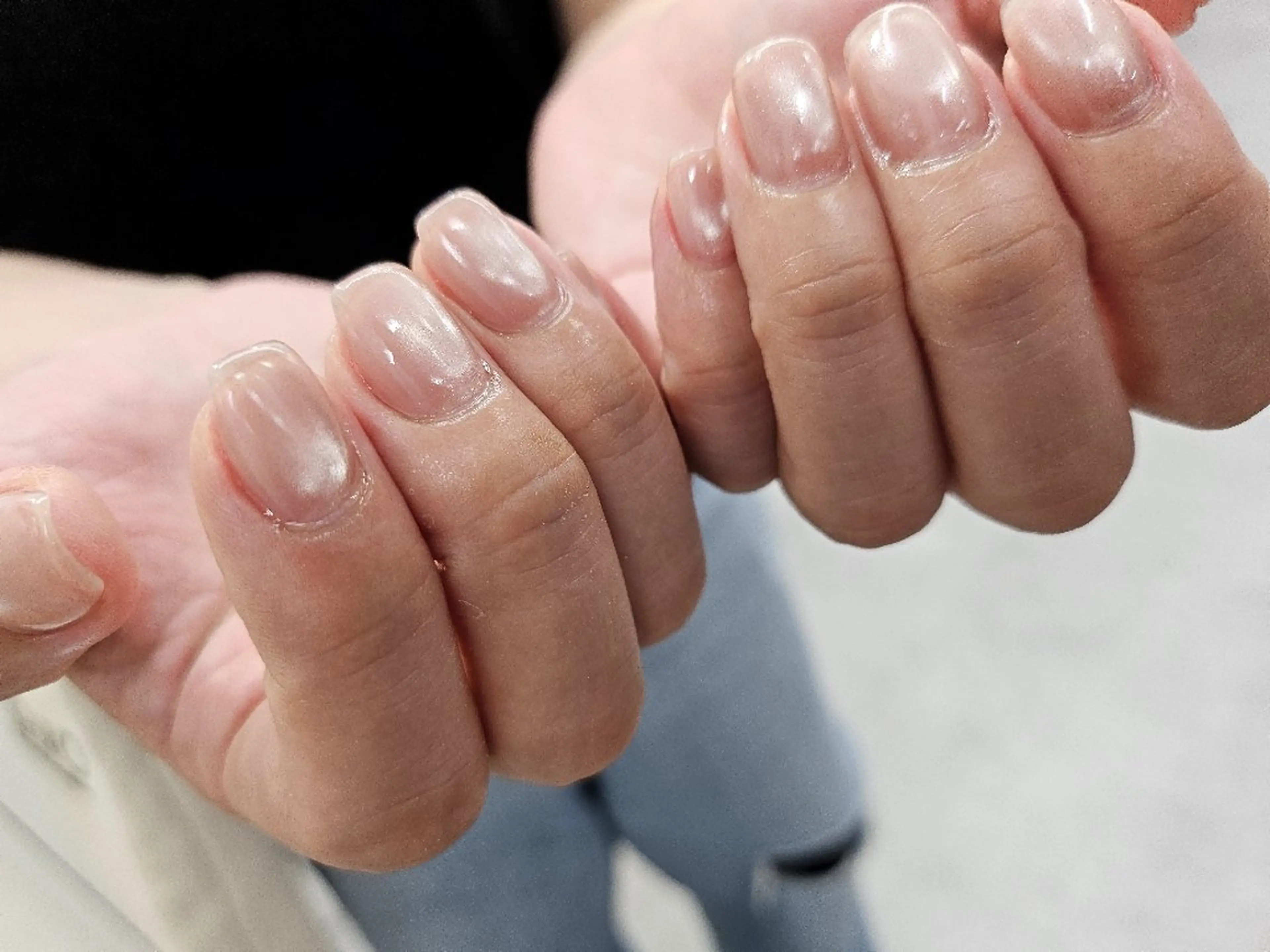 ネイル ジェルネイル マグネットネイル オフィスネイル パラジェル シンプルネイル ハンドネイル puku nail 🌼kazu🌼のネイルデザイン