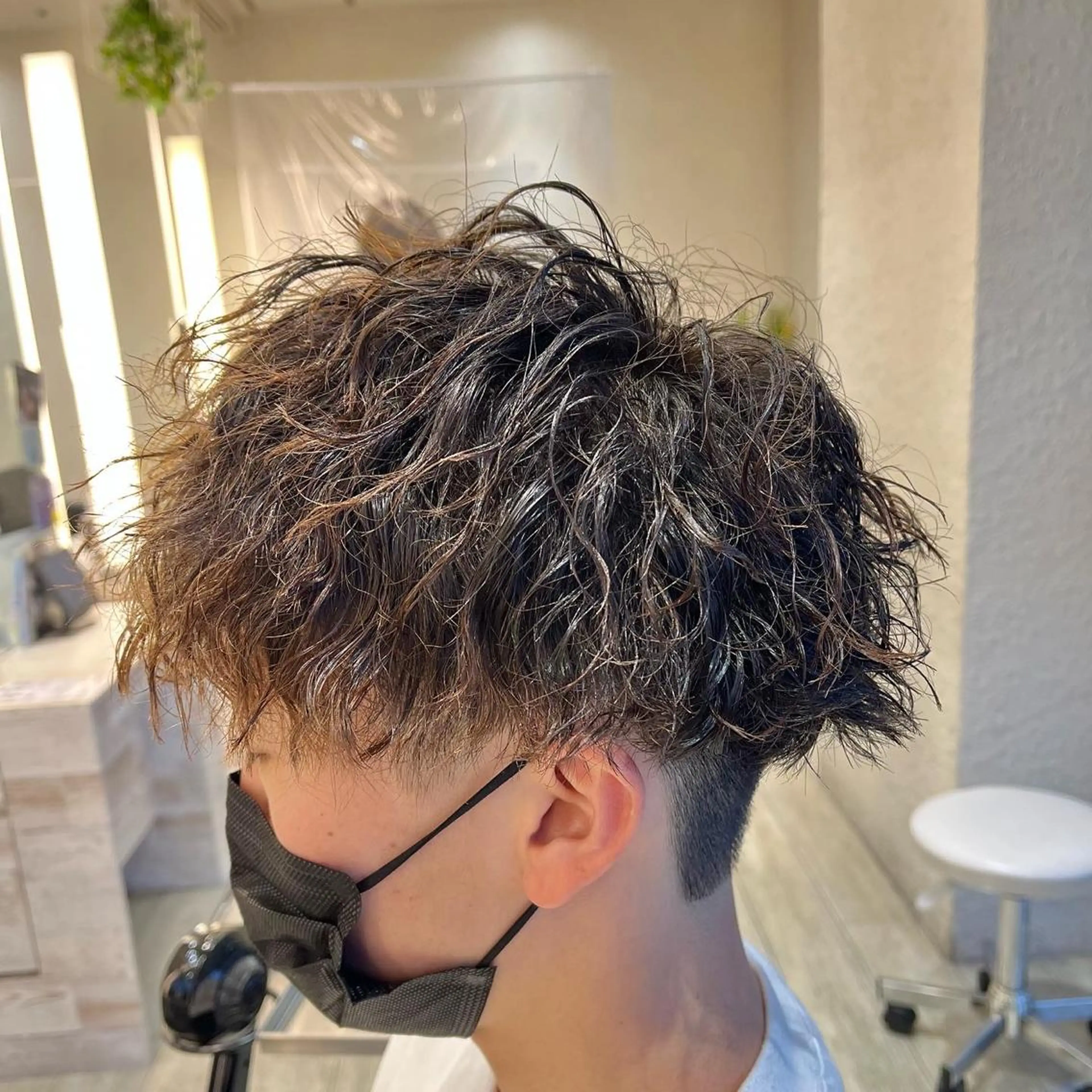 パーマ メンズ メンズパーマ 国安晃平のヘアスタイル