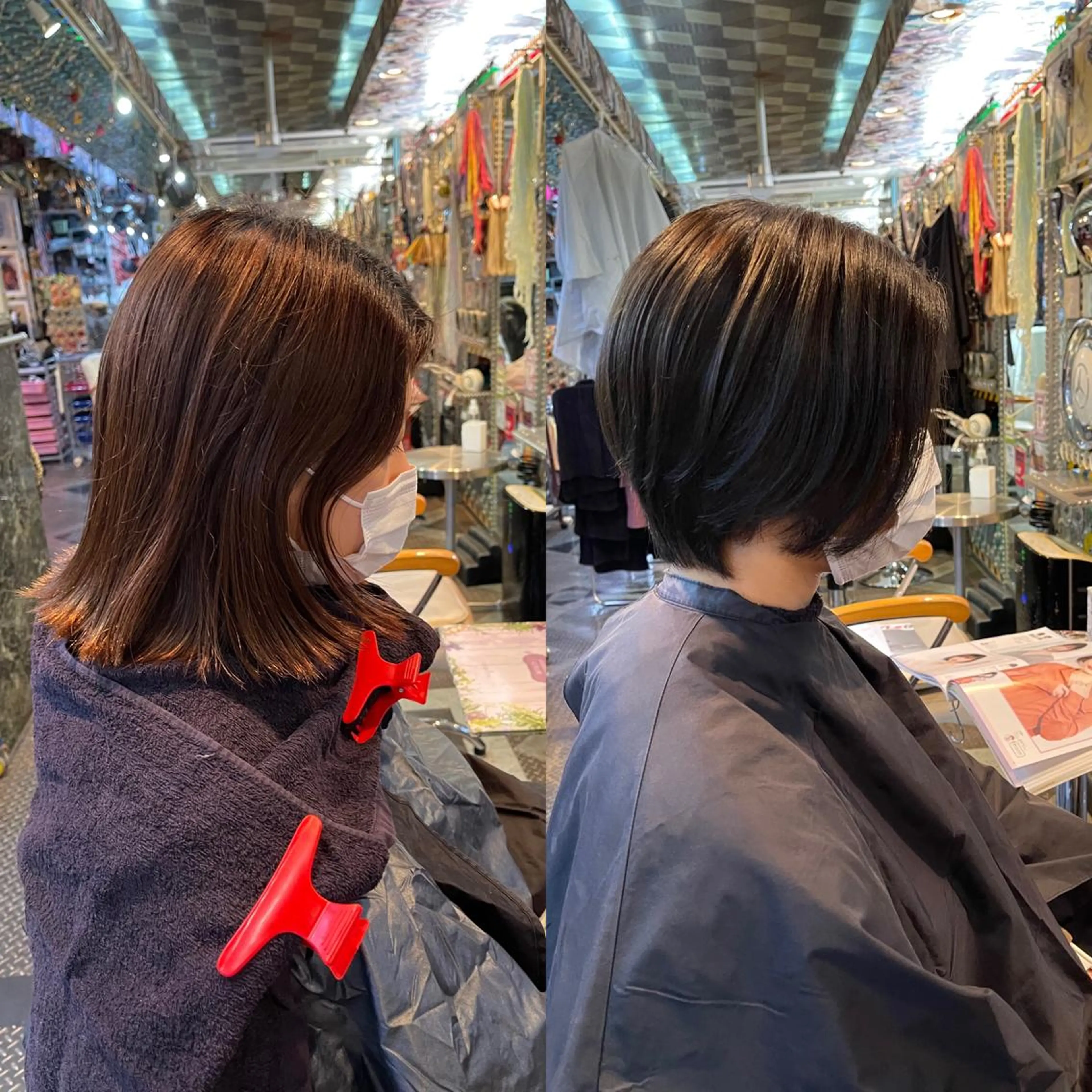 ショート カラー ヘアアレンジ ハンサムショート オリーブカラー ショートヘア トリートメント haco+所属・🌈派手髪エクステ ブレイズ🌈ひろとのヘアスタイル