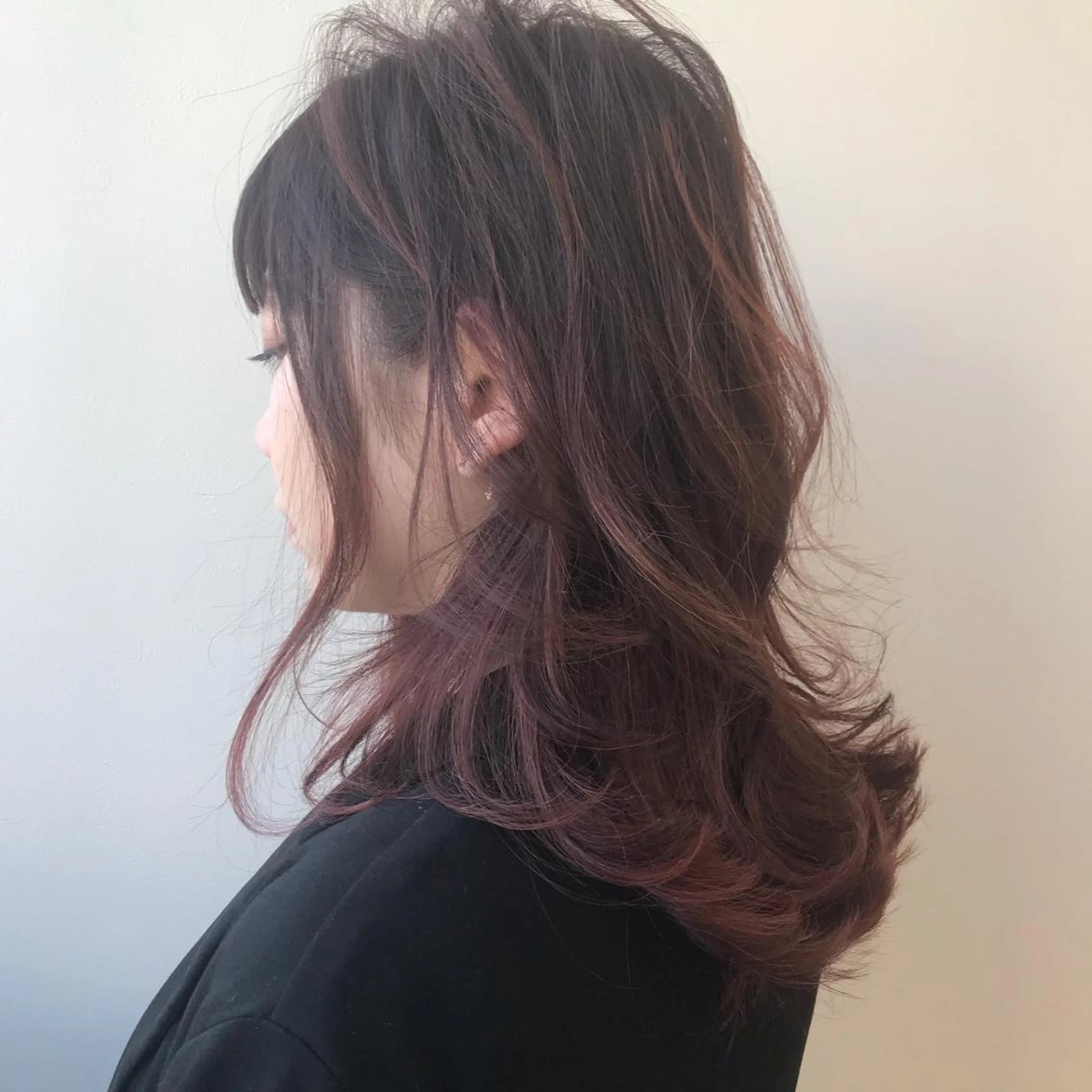 セミロング カラー カット ヘアカラー トリートメント Lien 深井店のヘアスタイル