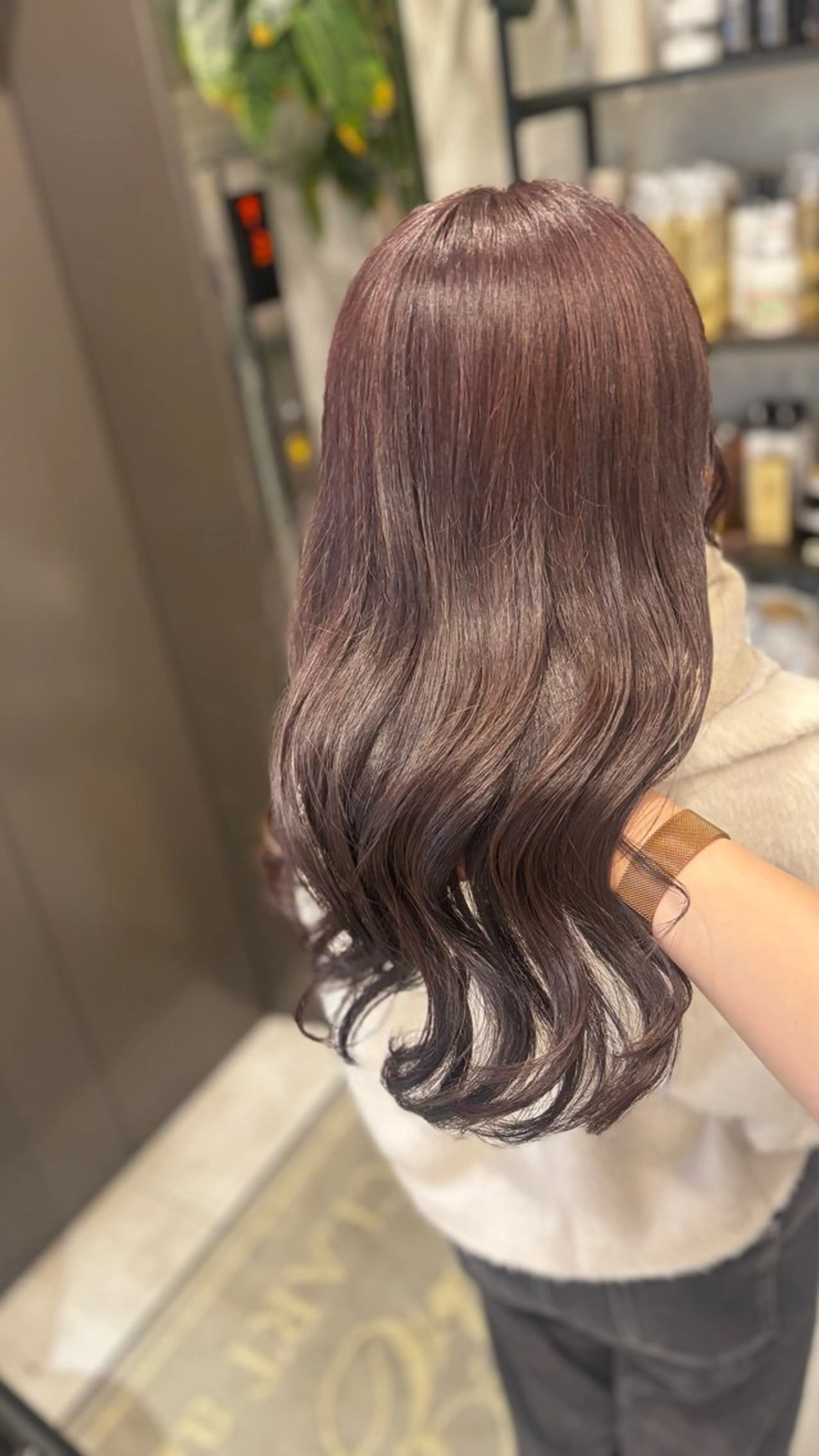 ロング カラー カット ヘアカラー トリートメント 【完全個室】髪質改善 暖色カラー/山崎唯奈のヘアスタイル