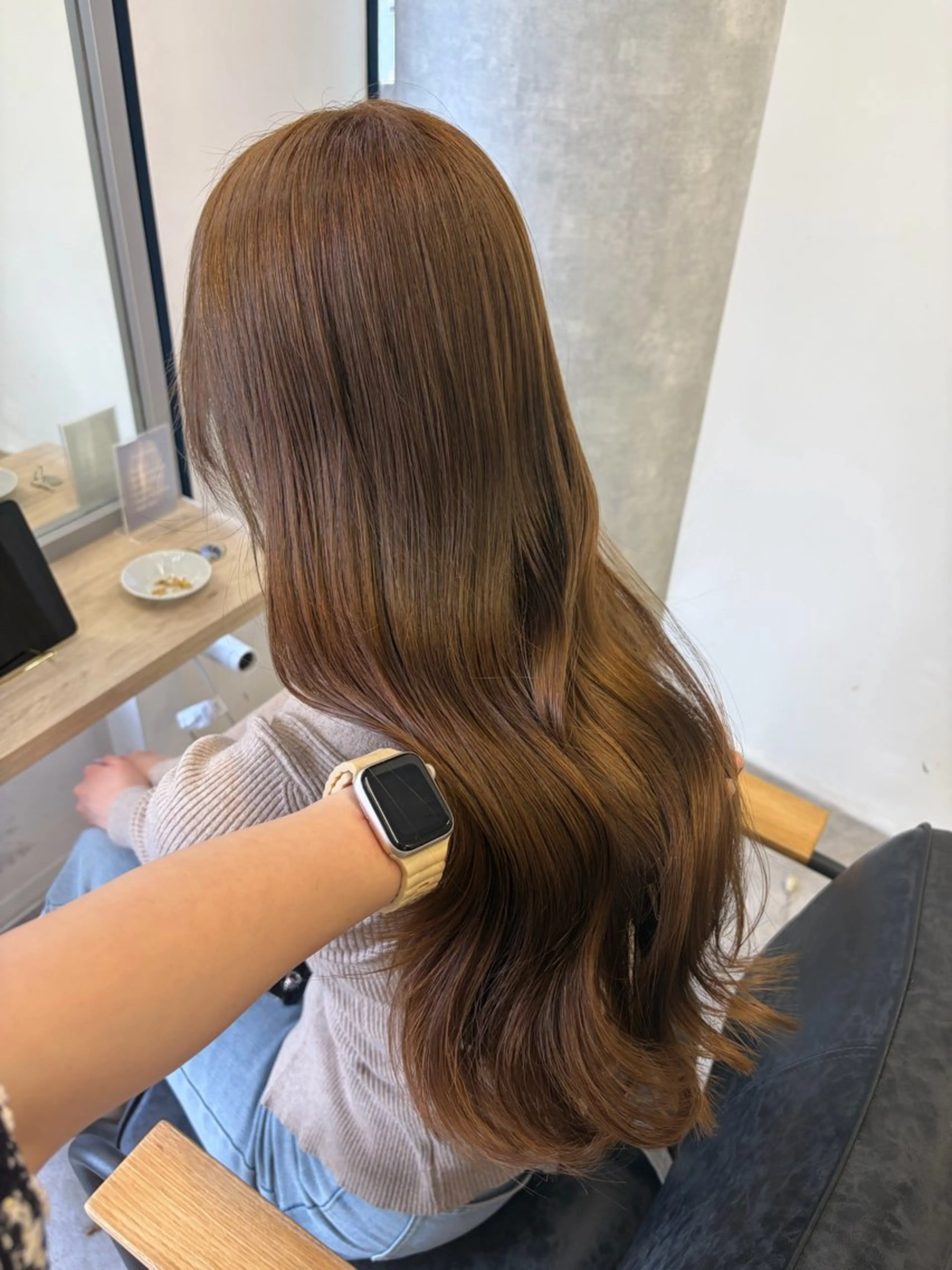 ロング カラー ヘアカラー トリートメント otoha✳︎ くすみカラーのヘアスタイル