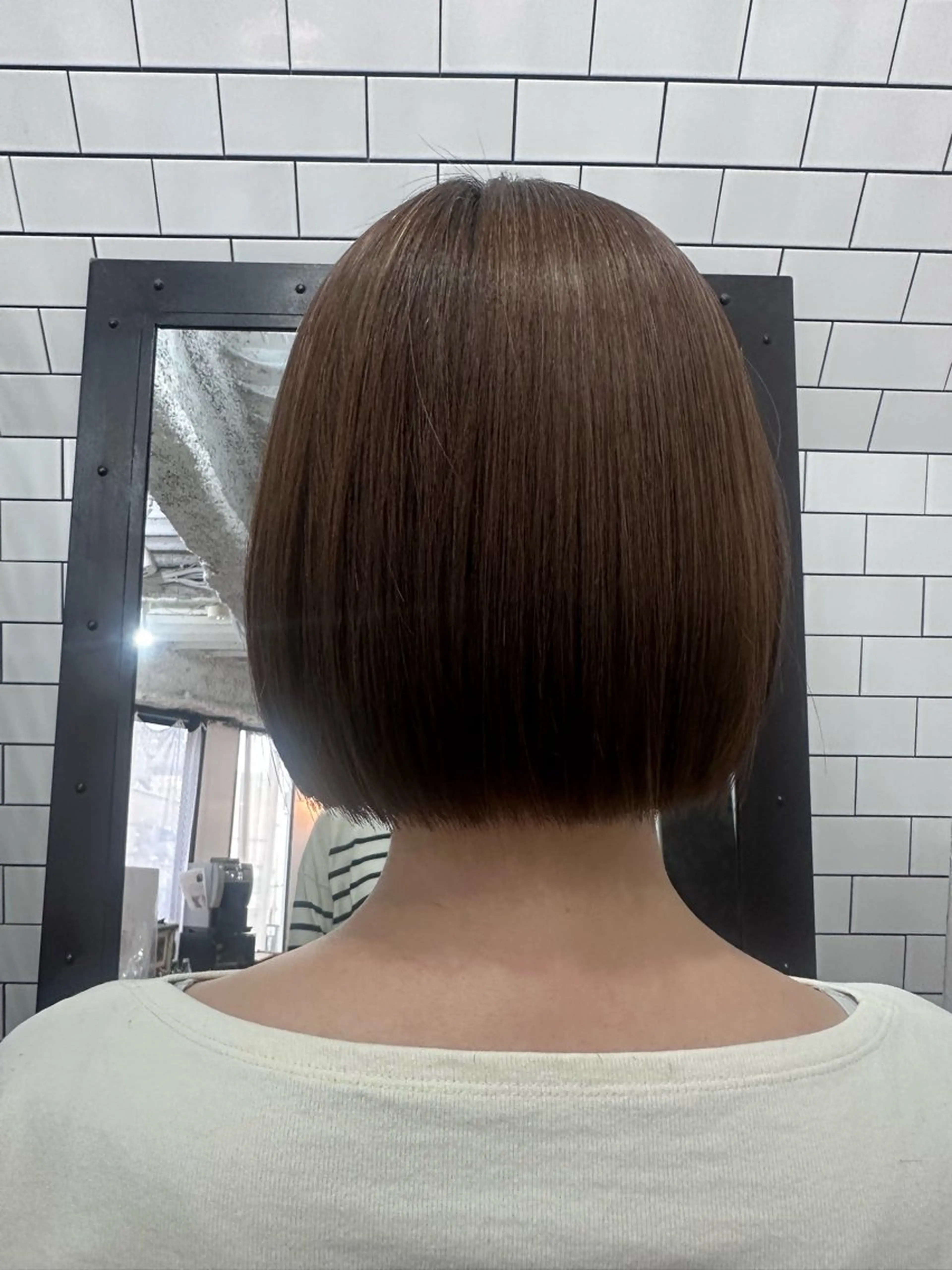 ショート カット 縮毛矯正 トリートメント 妙見 知洋のヘアスタイル