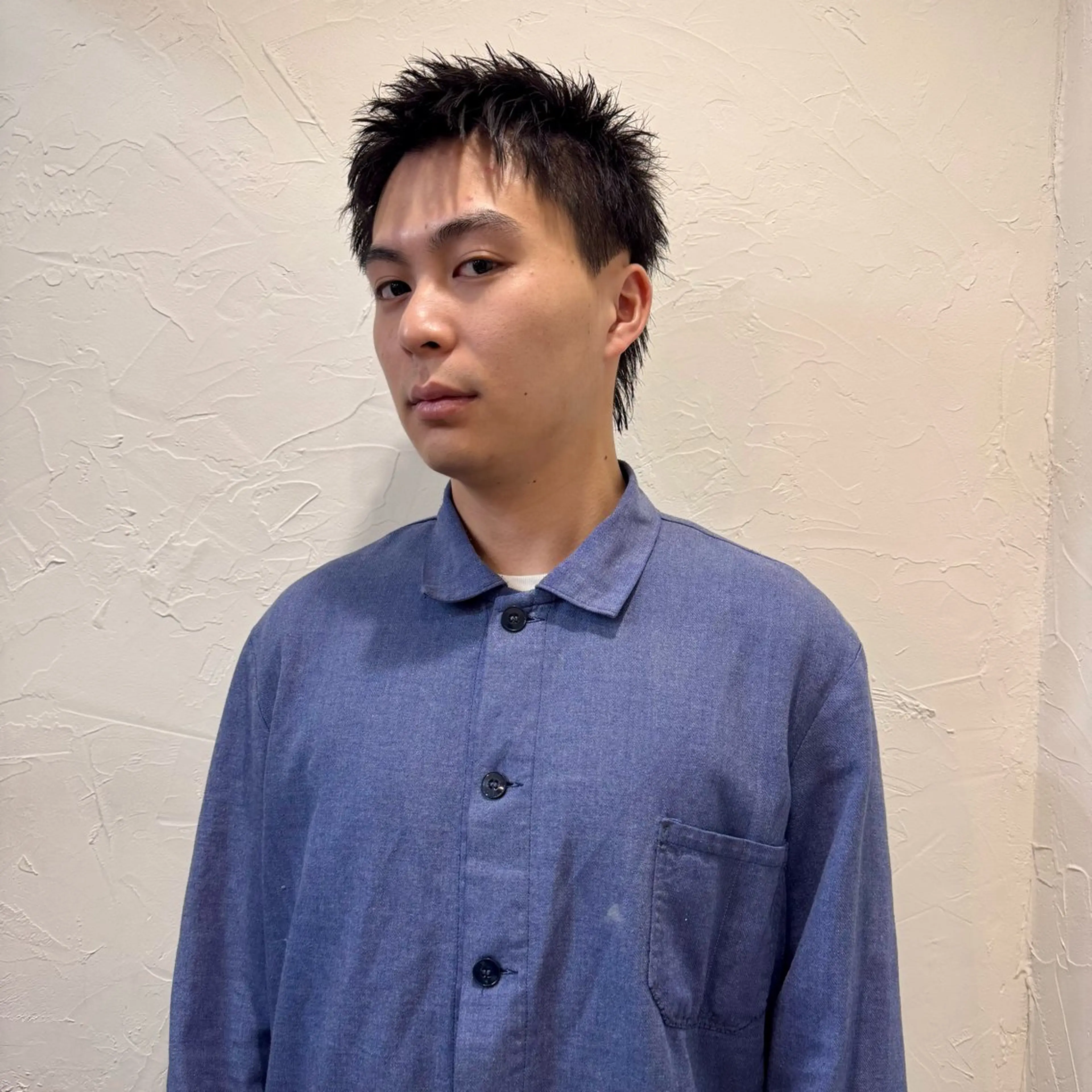 ショート メンズ アップバング メンズ就活ヘア メンズパーマ メンズショート スパイキーショート カット ヘアセット 【池袋/スパイキー ショート】ⓝⓘⓜⓤのヘアスタイル