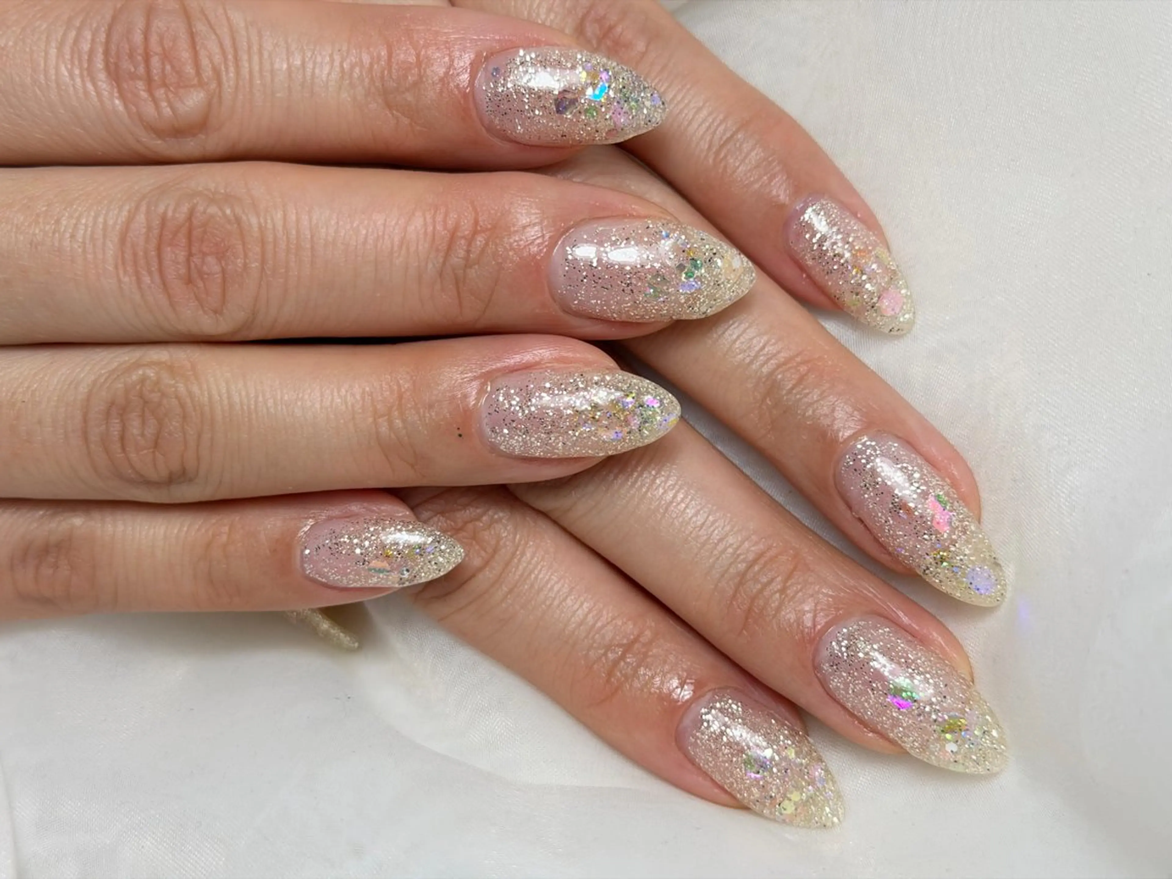 ネイル ラメ(グリッター) ハンドネイル MIKA ♡のネイルデザイン