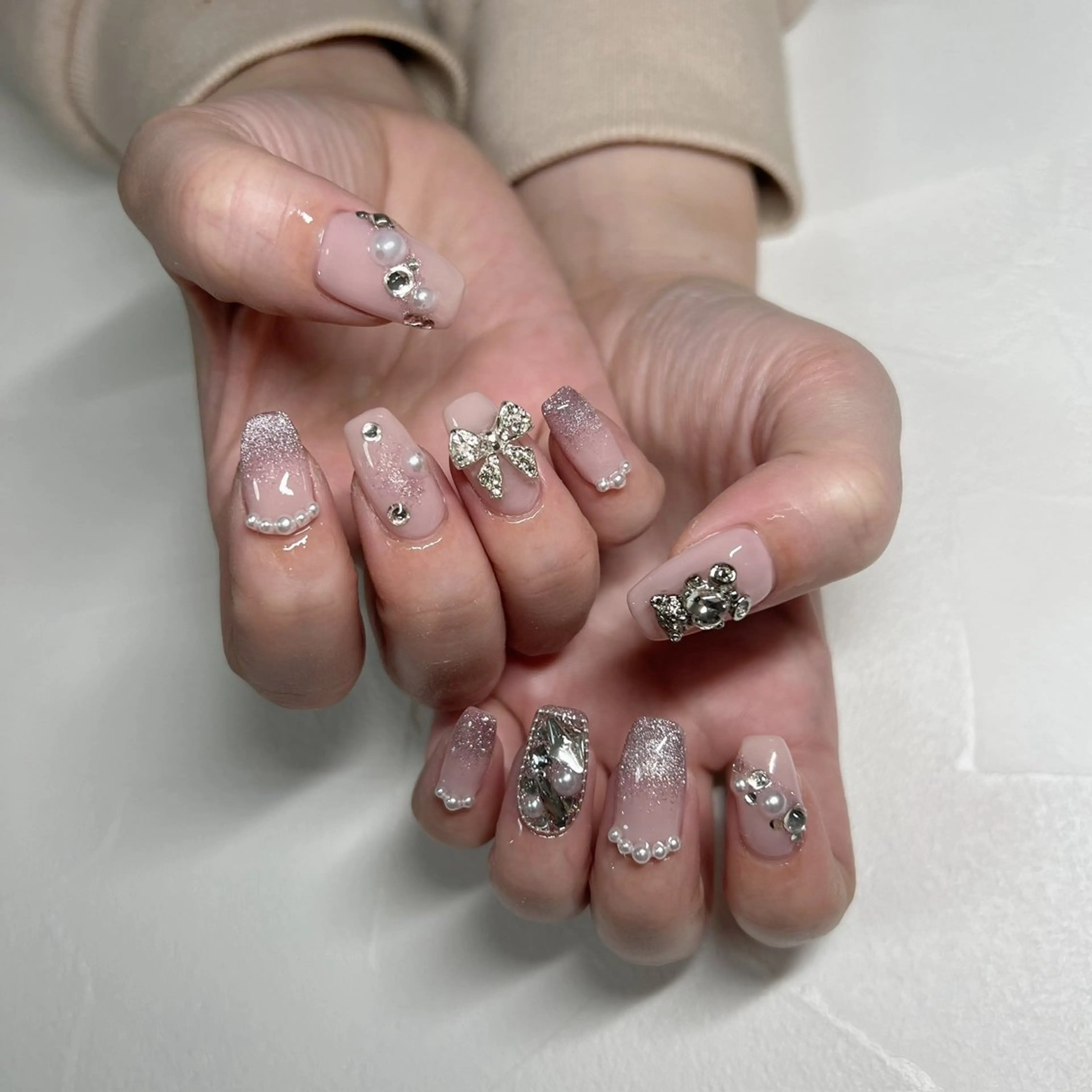 ネイル グラデーション マグネットネイル ハンドネイル 川端 京香のネイルデザイン