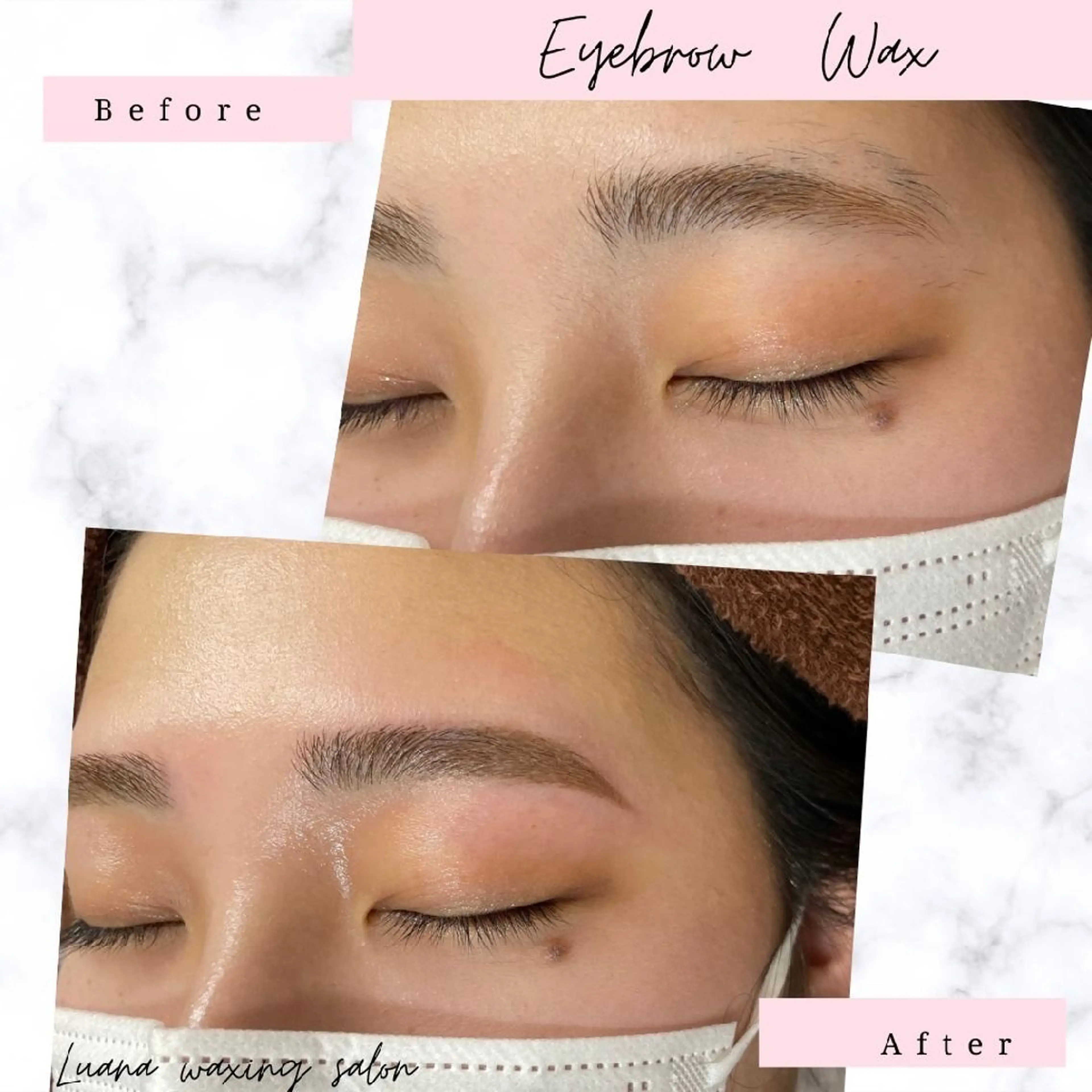アイブロウ 眉毛ワックス脱毛 Luana waxing salon所属・Luana wax 🐚根本のエステ・リラクイメージ