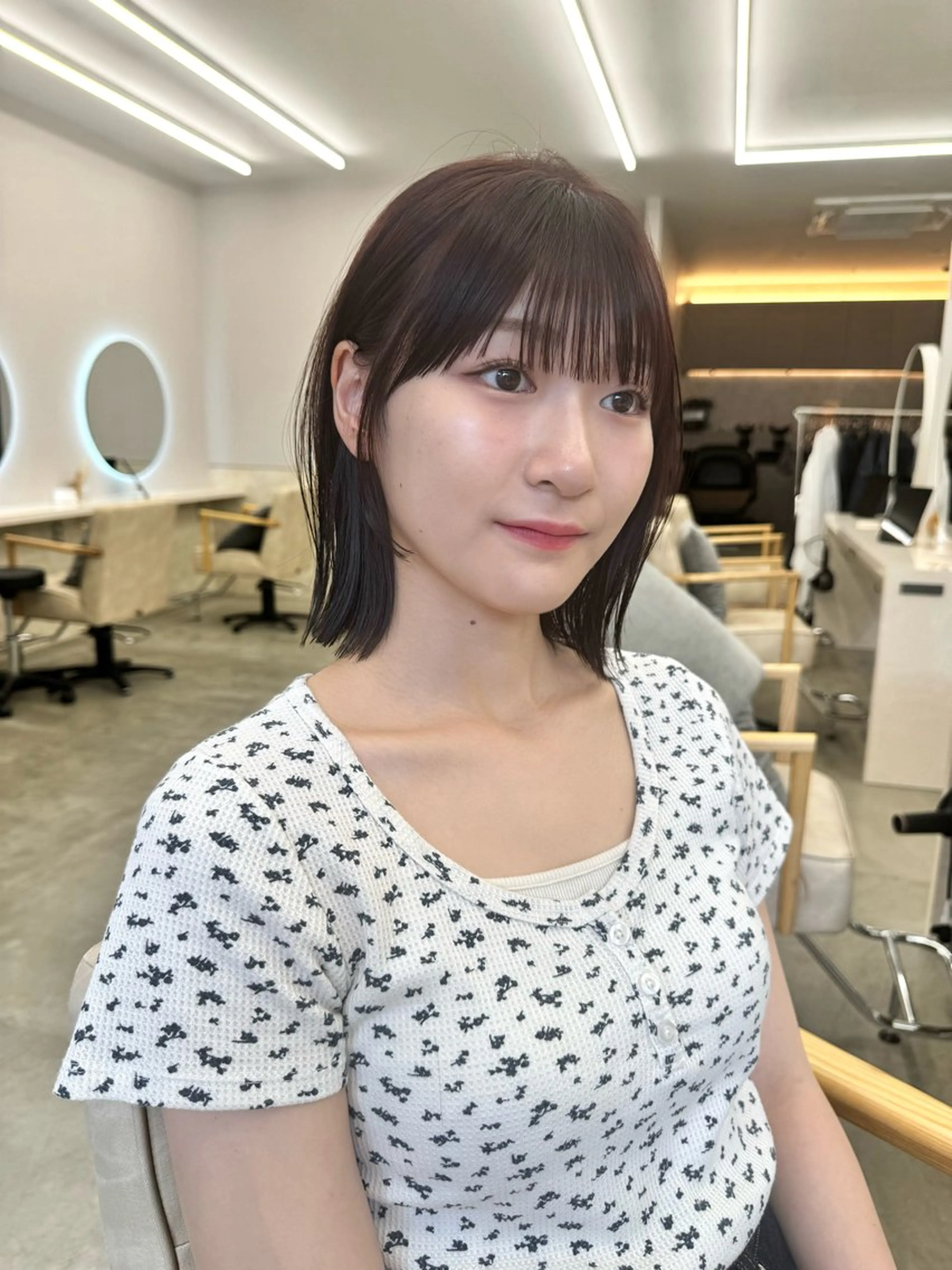 ミディアム カラー ボブ美容師💛 AYUMIのヘアスタイル