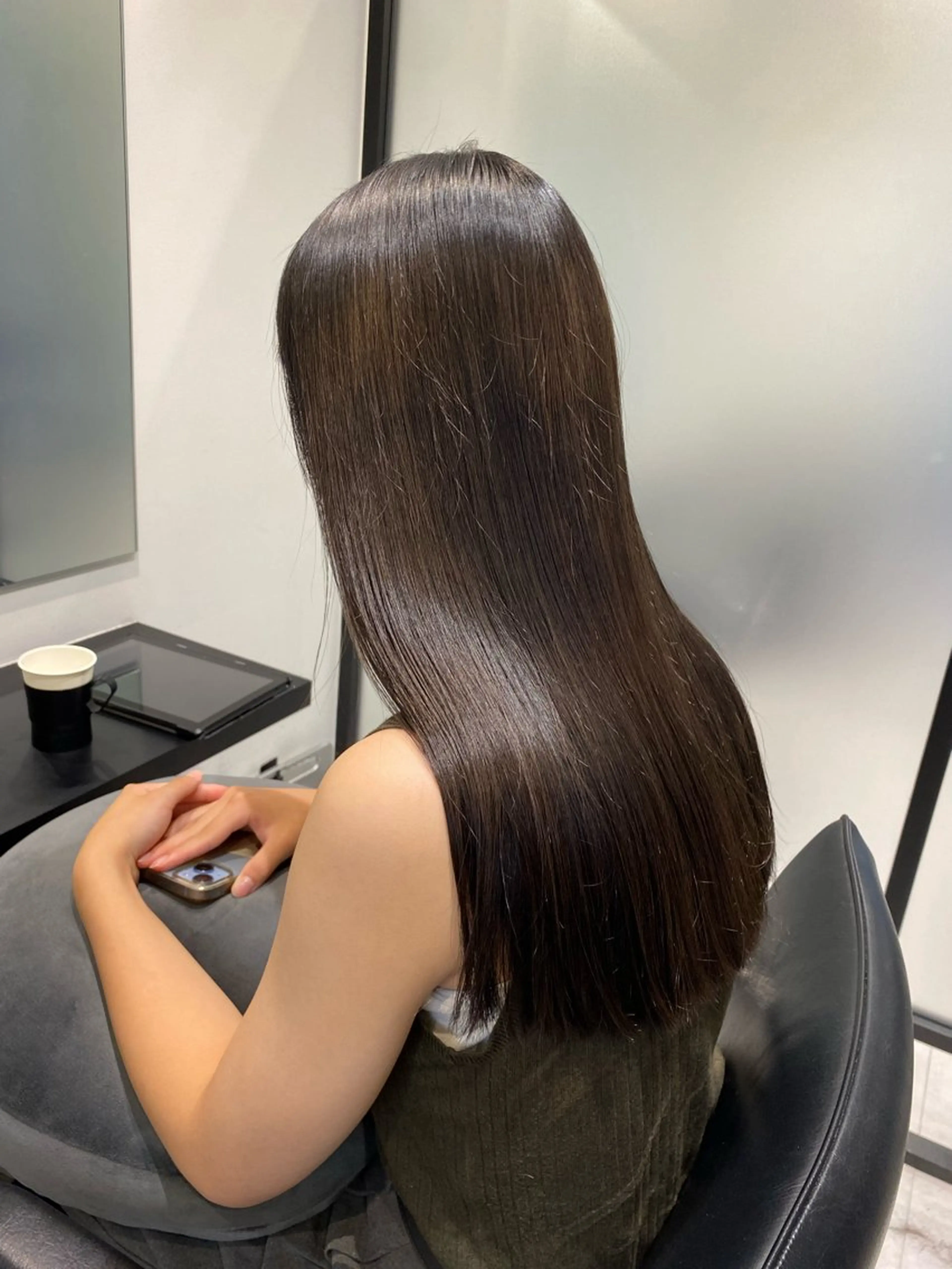 セミロング カラー ヘアアレンジ カット ヘアカラー トリートメント 髪質改善水素TR× レイヤーカット/熊澤のヘアスタイル