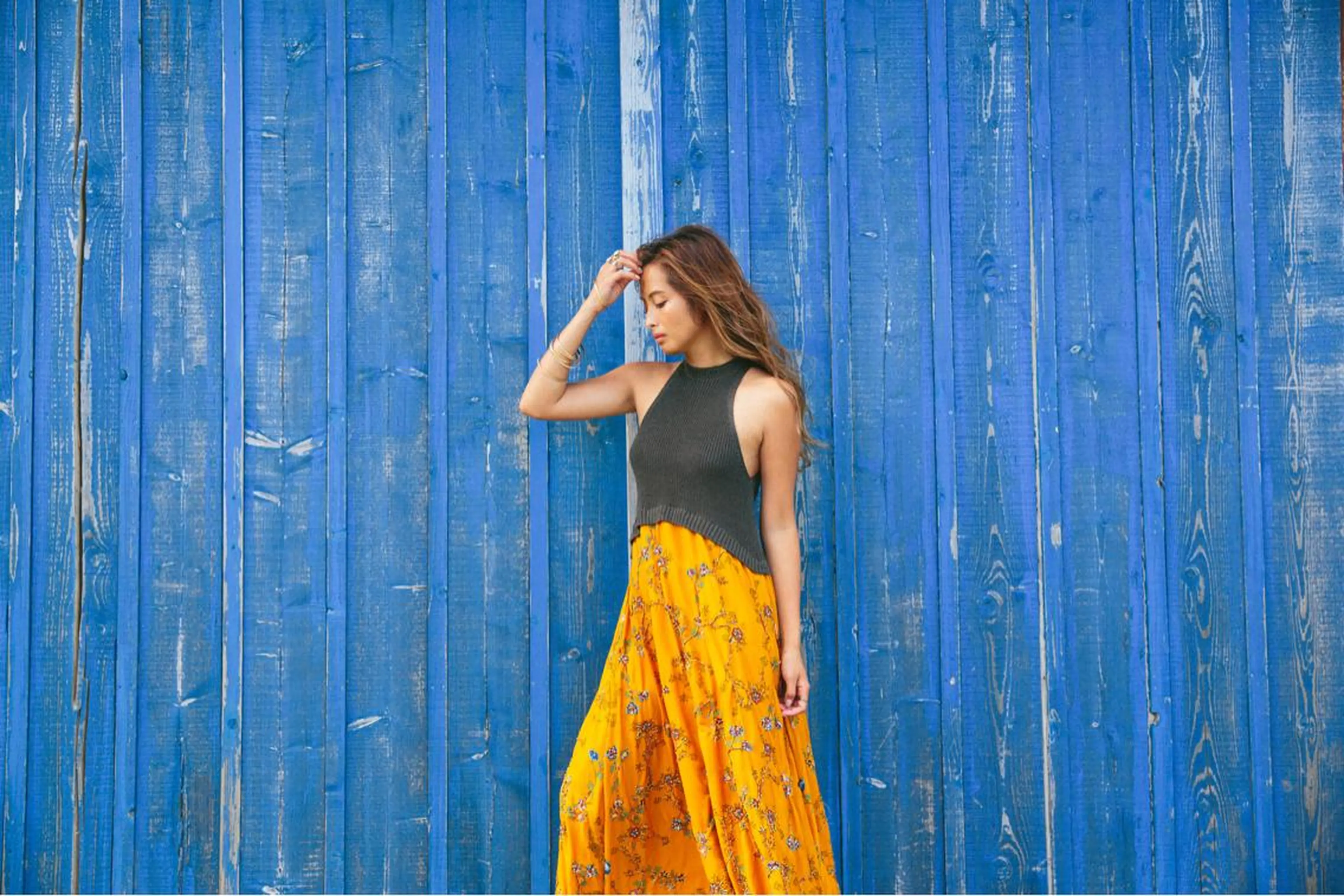 セミロング 外国人風カラー カット ヘアカラー トリートメント 所渉/韓国レイヤー /ウルフカットのヘアスタイル