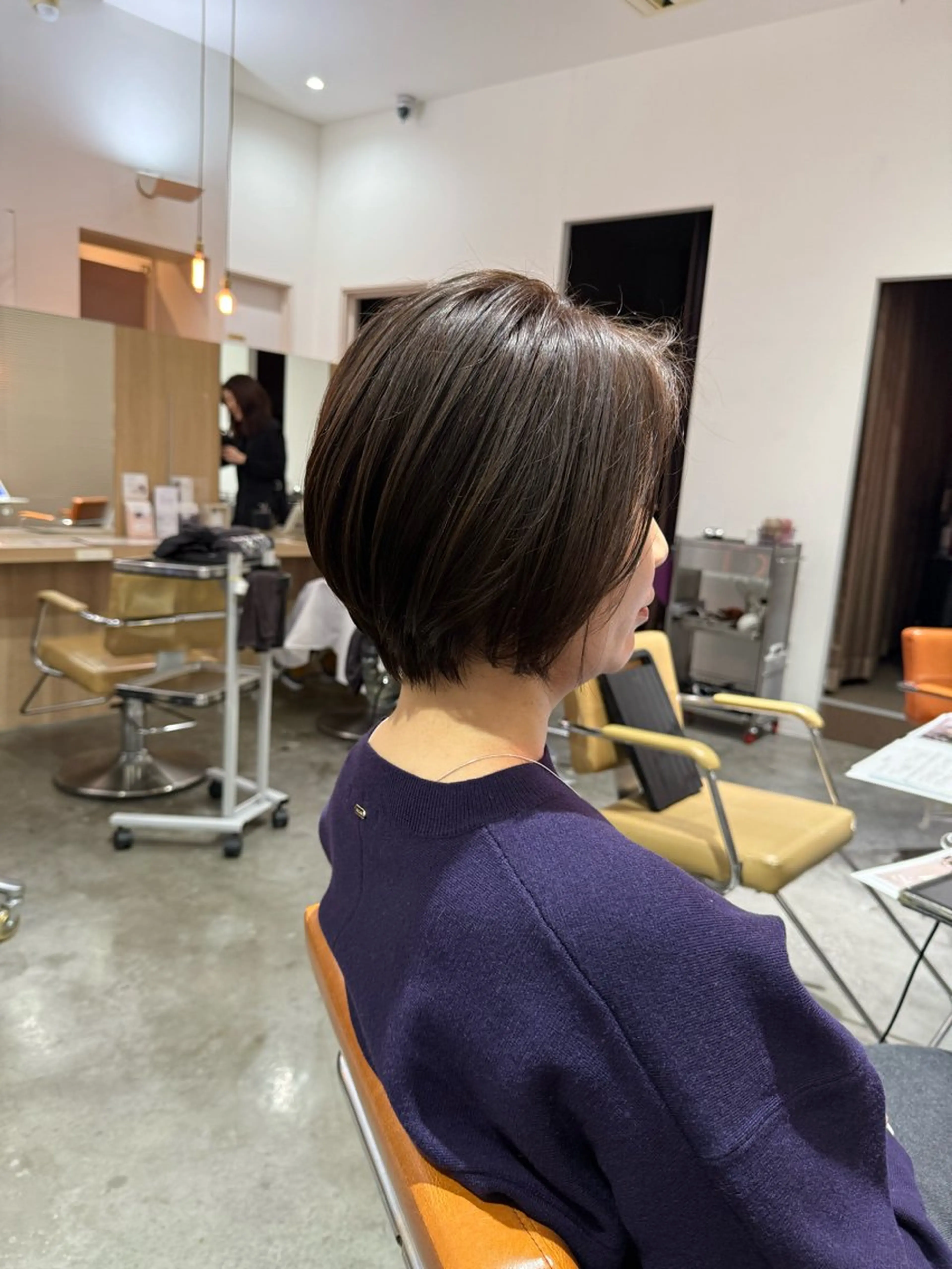 ショート カラー ショートボブ ブラウンカラー ダークブラウン ボブ 顔周りカット 🌷鈴木 日向子🌷のヘアスタイル