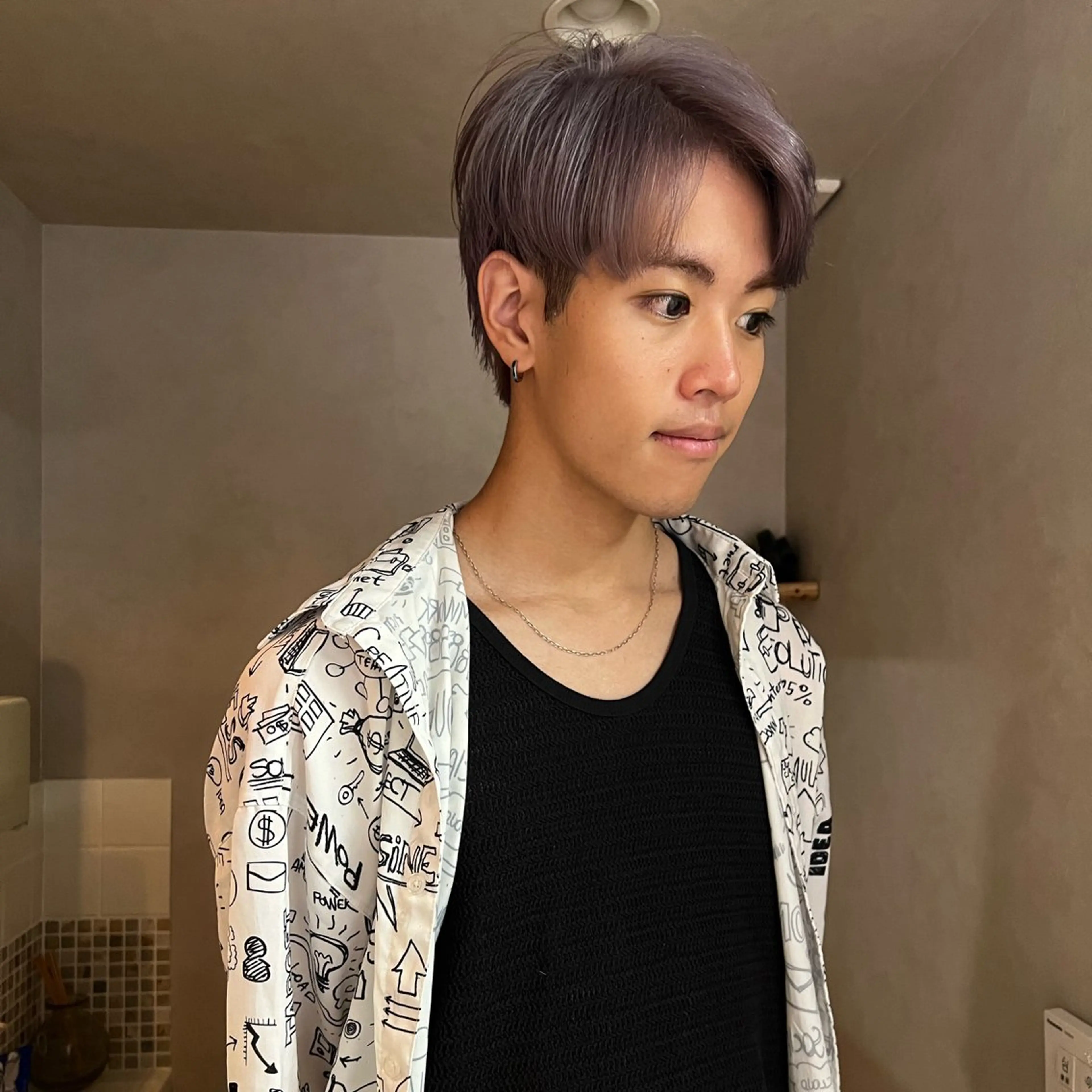 カラー メンズ nishido ハイライト/メンズのヘアスタイル