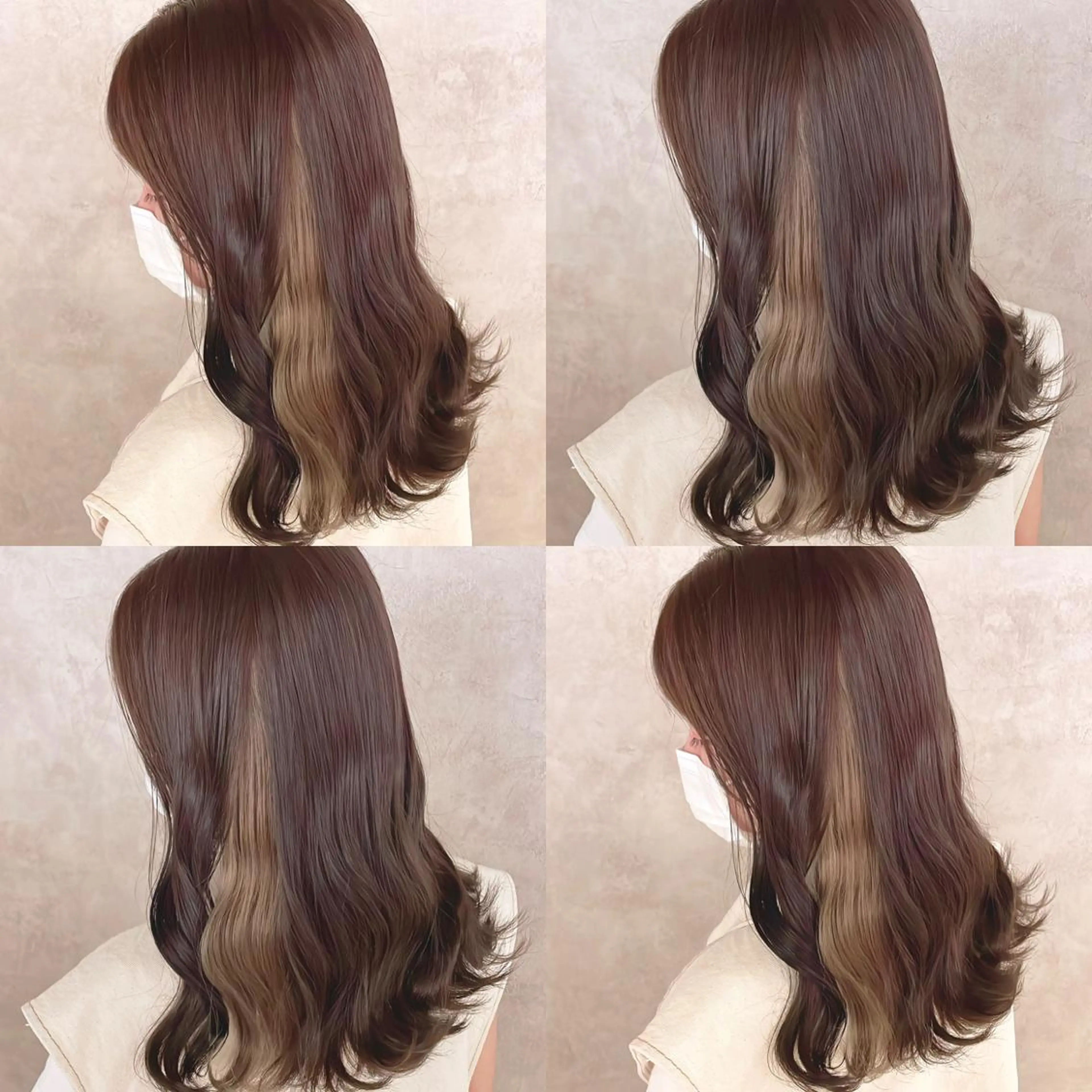 カラー ブリーチ インナーカラー ヘアカラー トリートメント 渋谷:インナーカラー ／🍒エリカ🍒のヘアスタイル