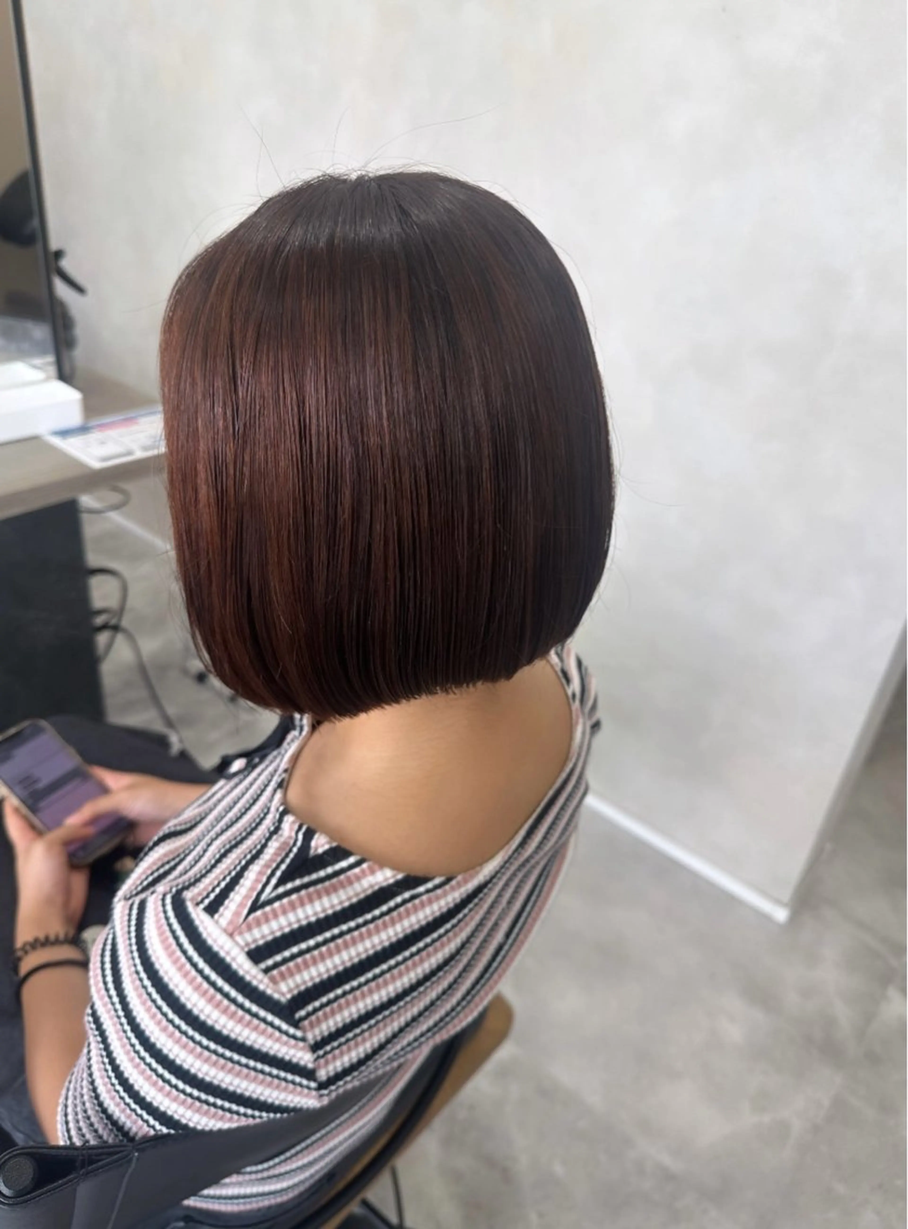 ミディアム カット トリートメント 𝑴𝒐𝒓𝒊‎‪ /髪質改善/艶髪🖤のヘアスタイル