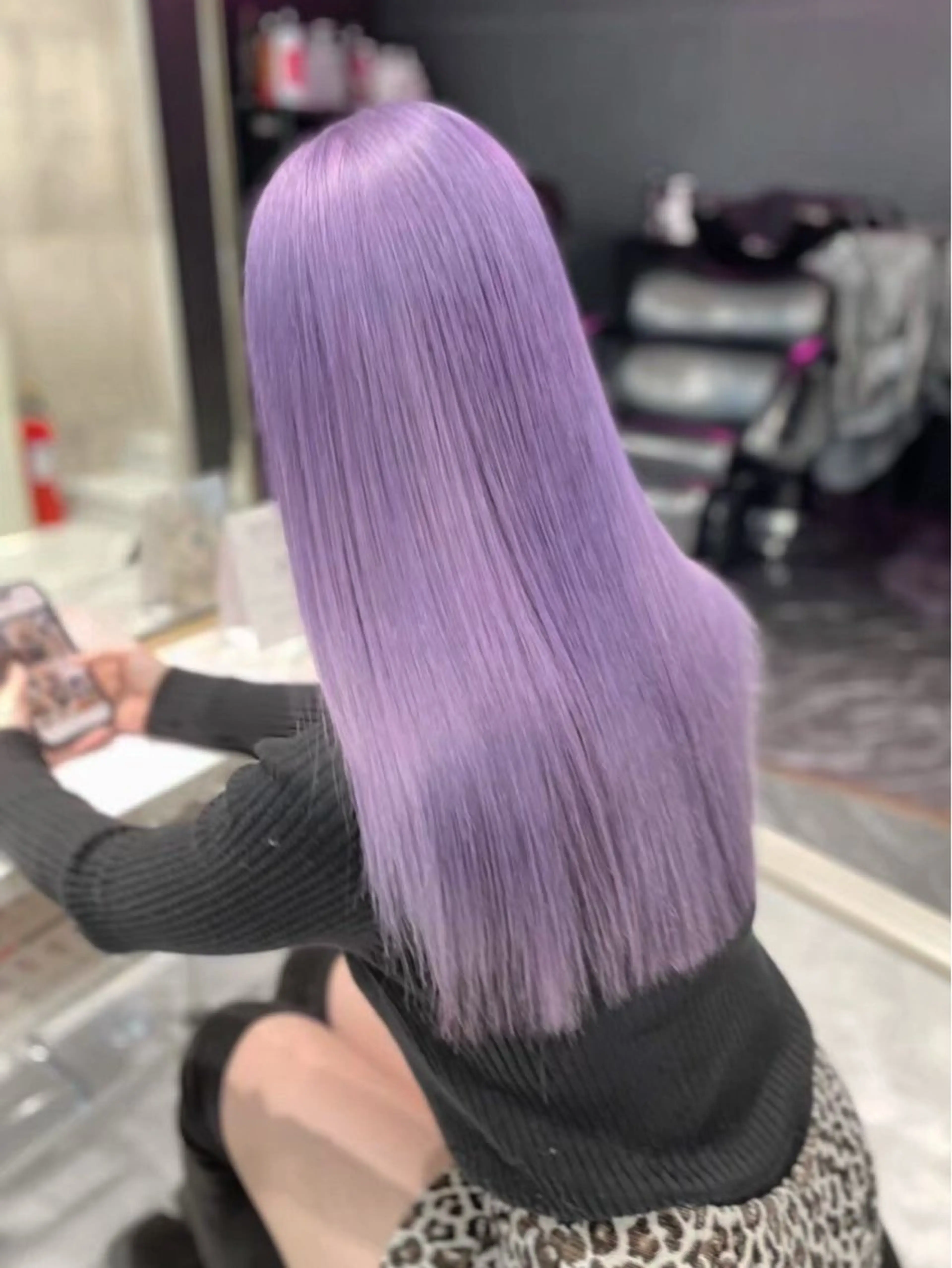 ロング カラー ヘアカラー トリートメント ヘアセット ハイトーンレイヤー 🦋🌷Shuriのヘアスタイル