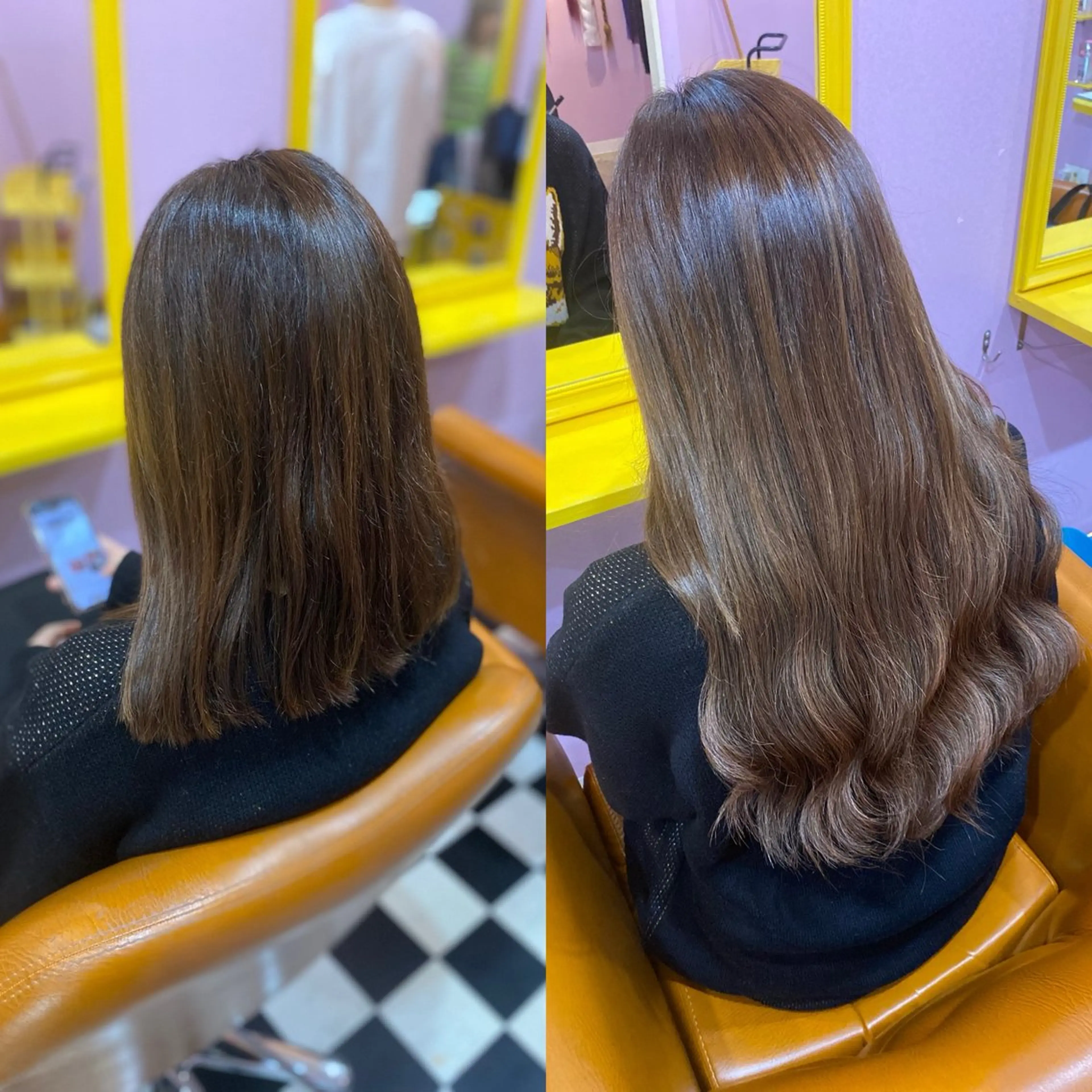 セミロング チビ編み込みエクステ どぅ〜す/YUIのヘアスタイル