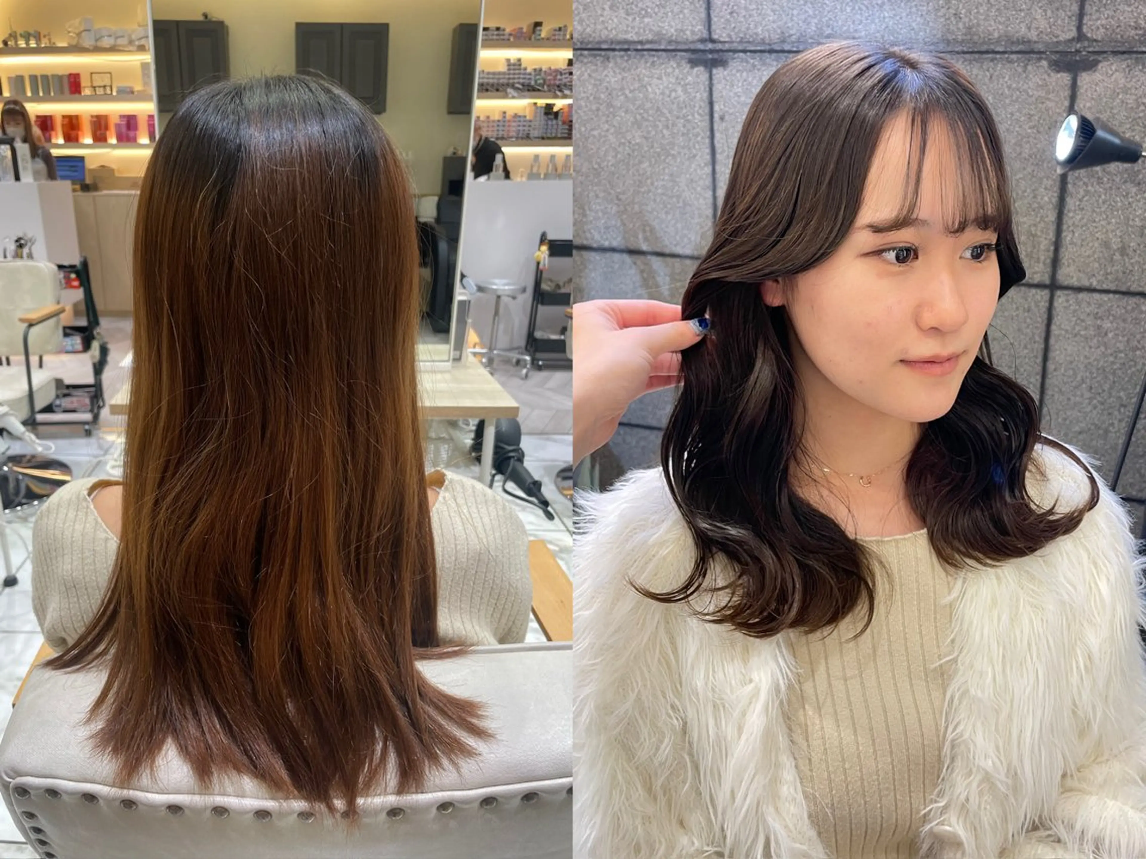 ロング カラー 透明感カラー/ 縮毛矯正/ユイ☆彡のヘアスタイル